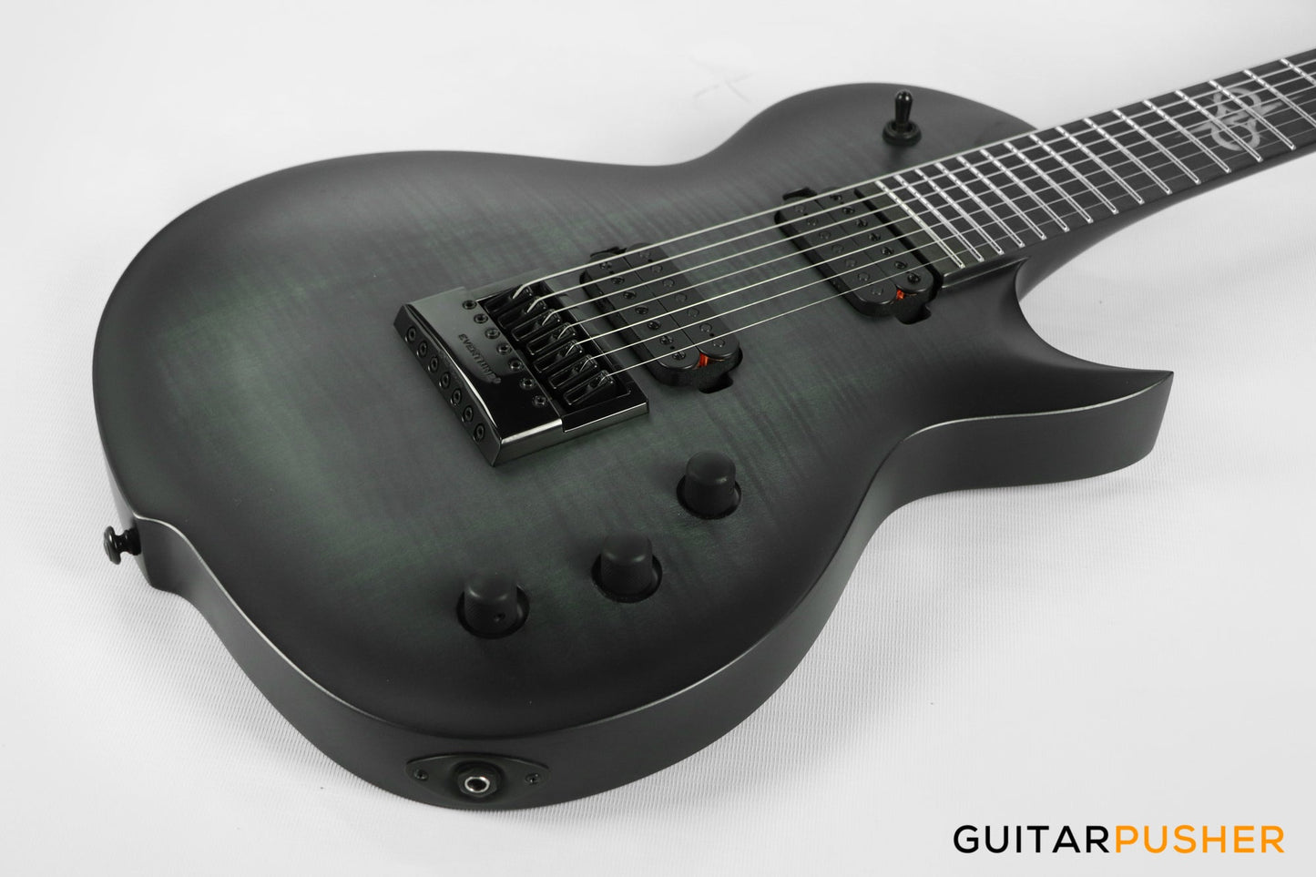 Solar Guitars GC1.7FBB Flame Black Burst Matte Singlecut 7-String Electric Guitar