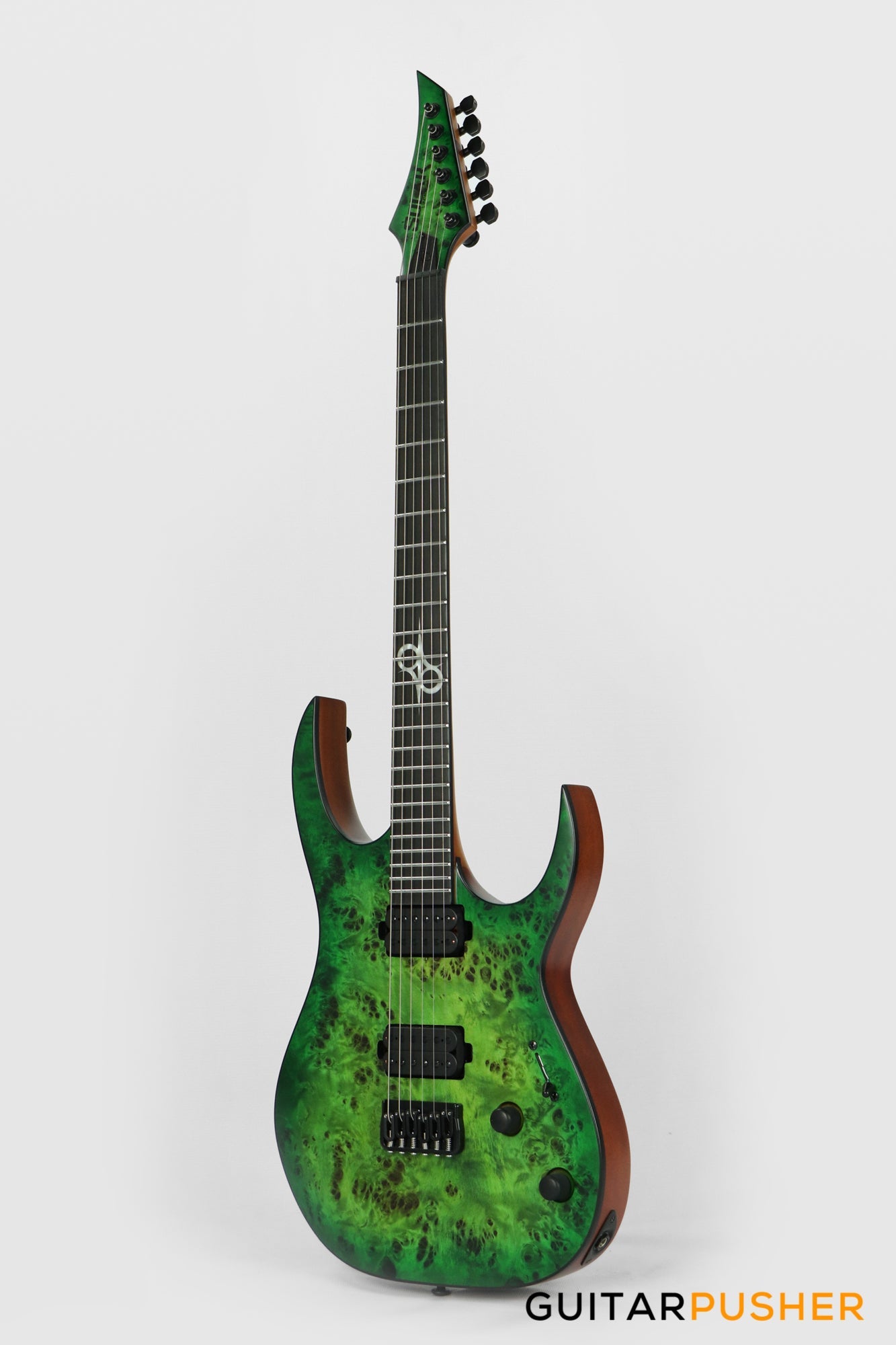 Solar Guitars S1.6 HLB Matte Electric Guitar - Lime Burst