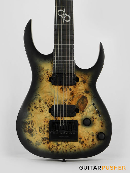 Solar Guitars S1.7PB Poplar Burst Matte 7-String Electric Guitar w/ Evertune Bridge