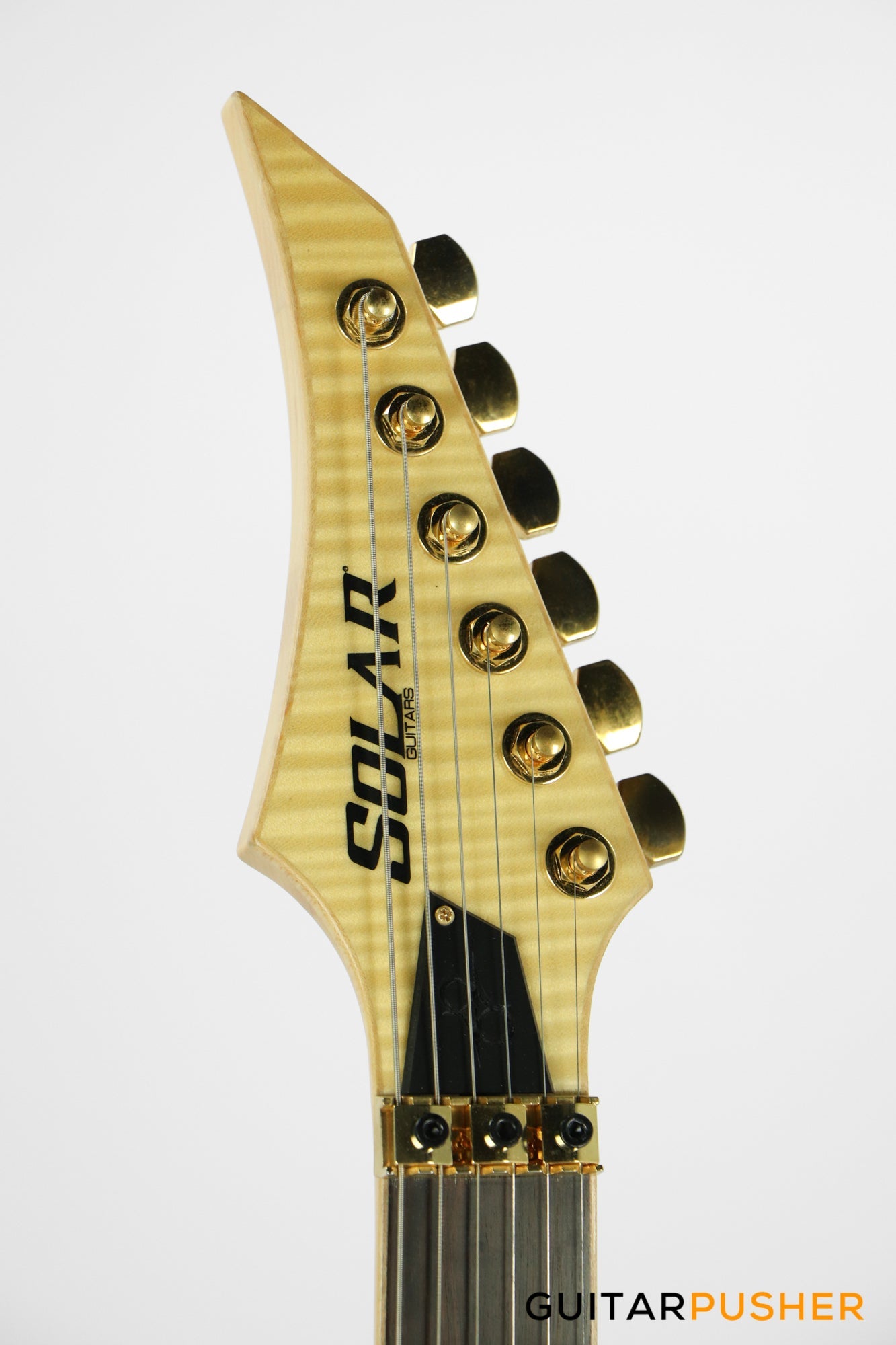 Solar Guitars SB1.6FRFM Flame Natural Matte Electric Guitar w/ Floyd Rose 1000