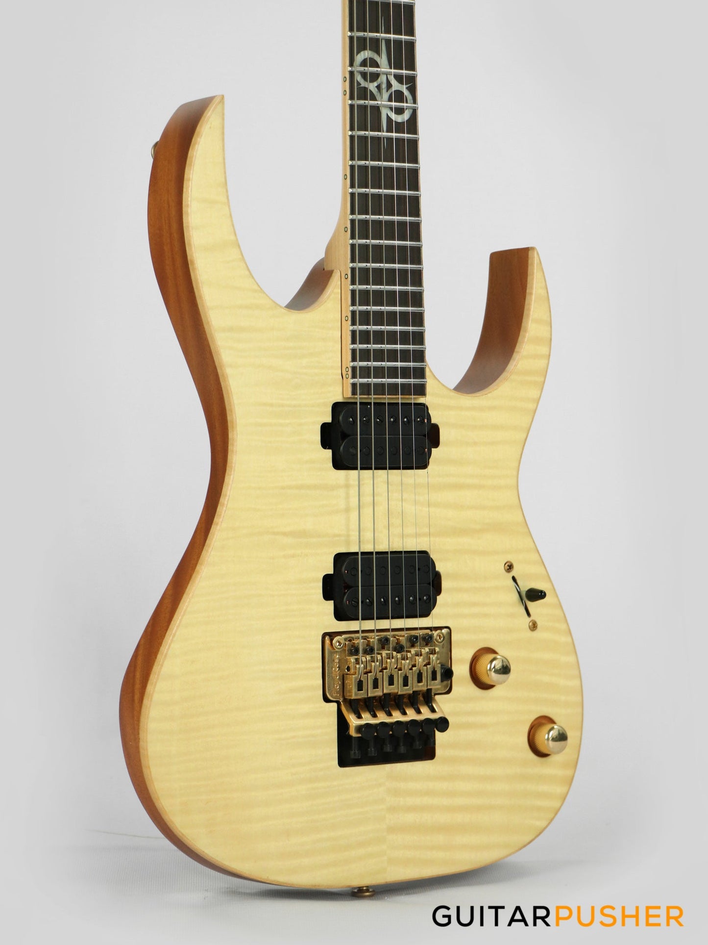 Solar Guitars SB1.6FRFM Flame Natural Matte Electric Guitar w/ Floyd Rose 1000