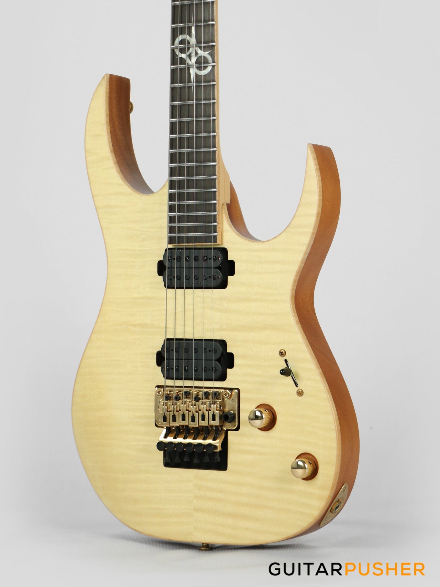 Solar Guitars SB1.6FRFM Flame Natural Matte Electric Guitar w/ Floyd Rose 1000
