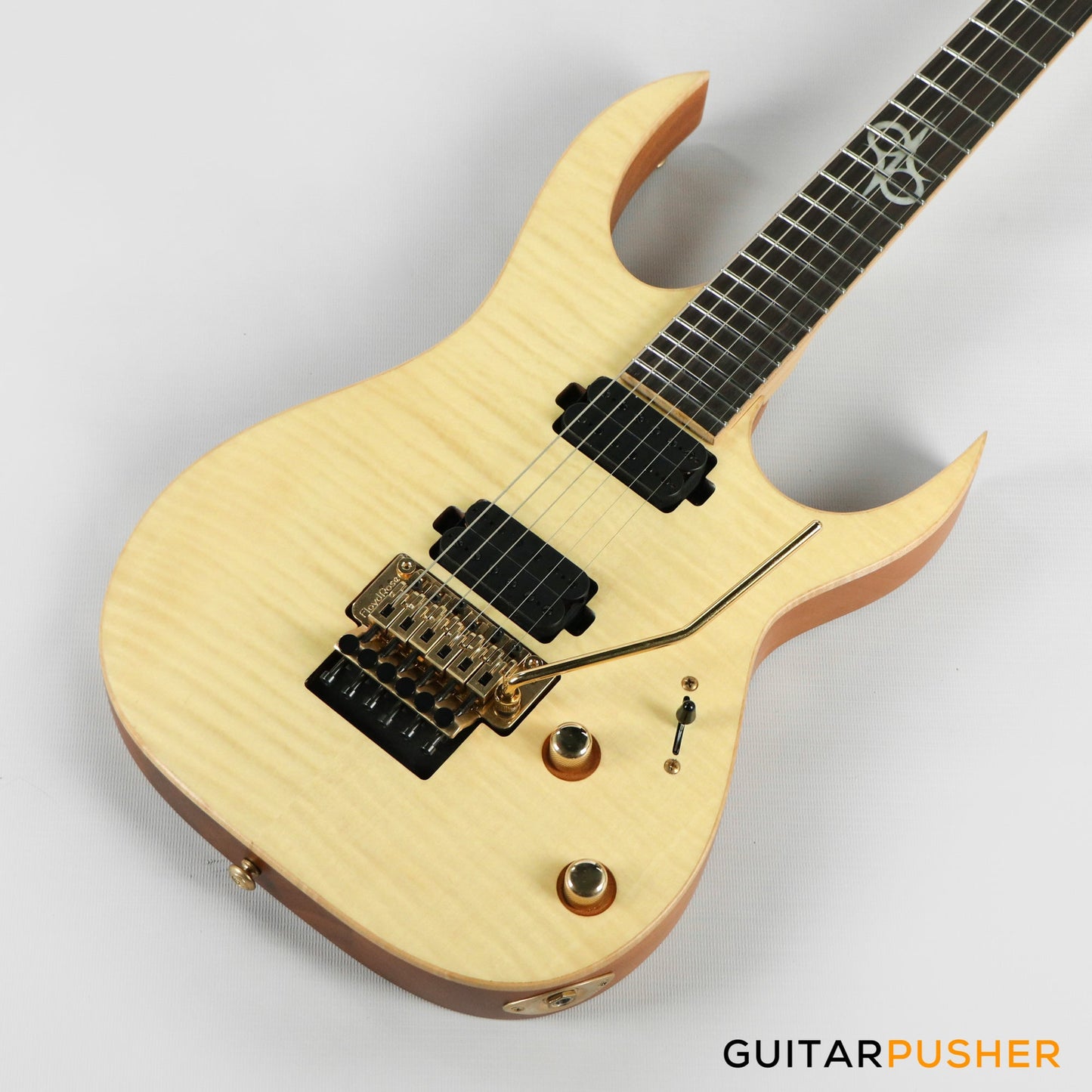 Solar Guitars SB1.6FRFM Flame Natural Matte Electric Guitar w/ Floyd Rose 1000