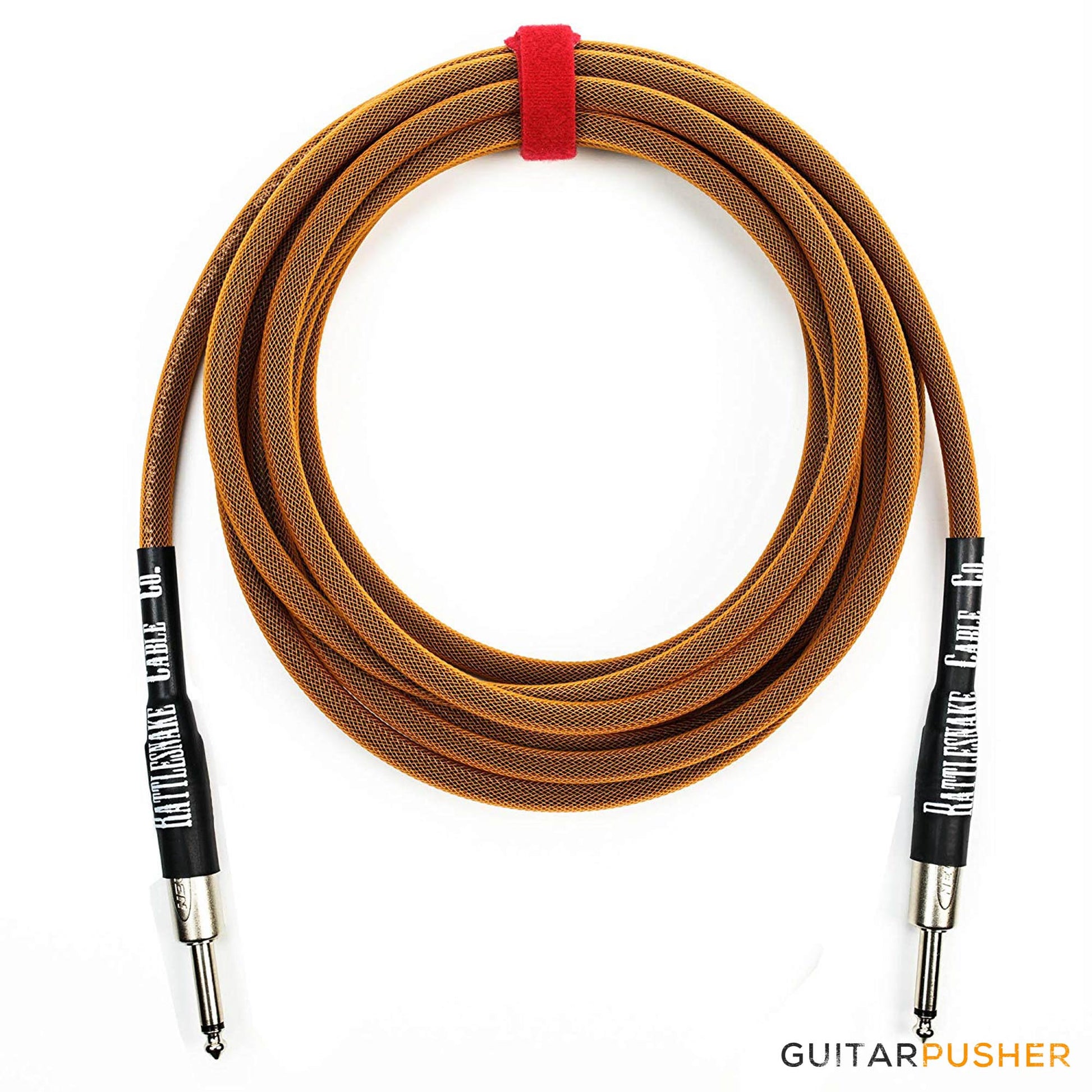 Rattlesnake Standard Instrument Cable - Straight to Straight Nickel Plugs - GuitarPusher