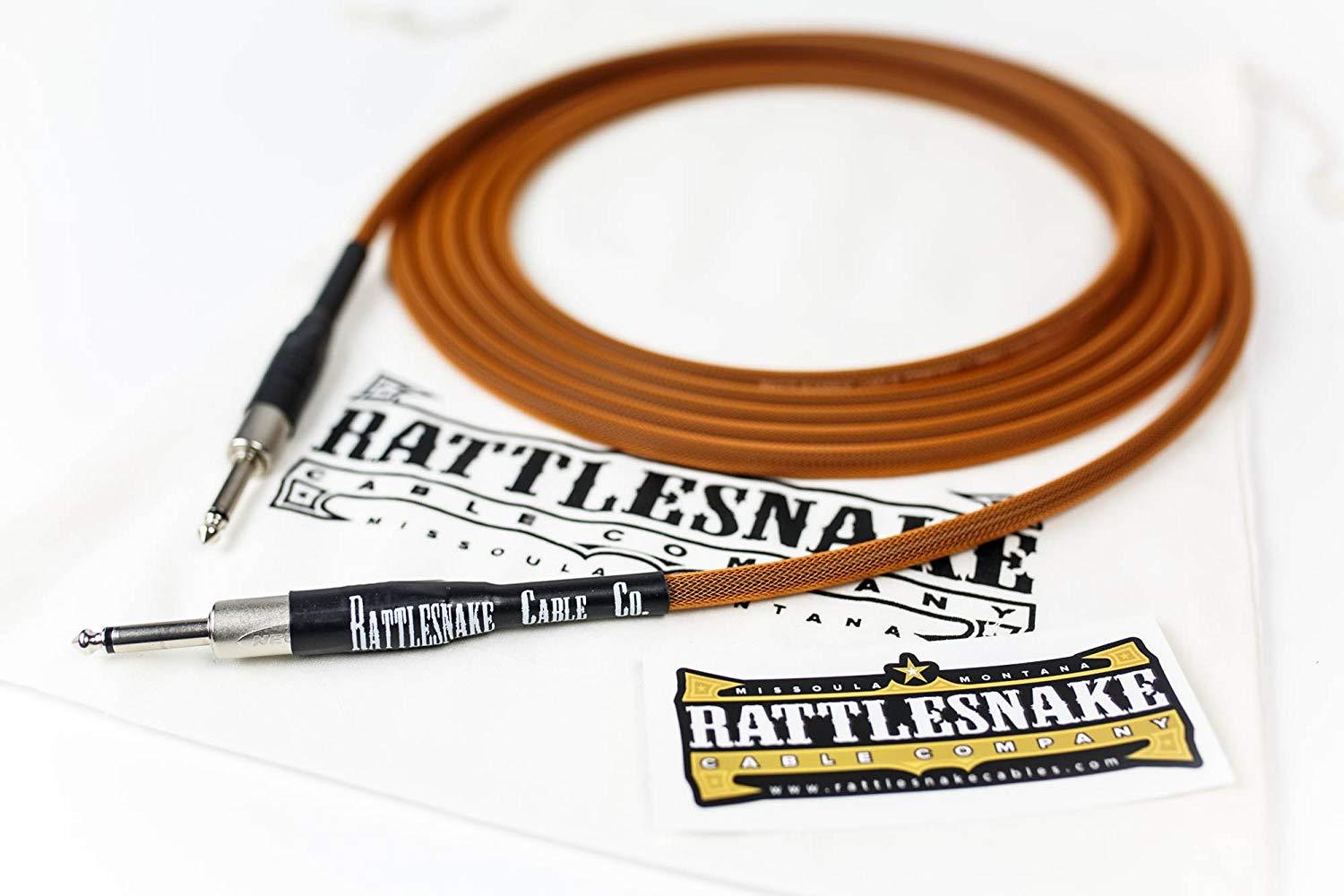 Rattlesnake Standard Instrument Cable - Straight to Straight Nickel Plugs - GuitarPusher