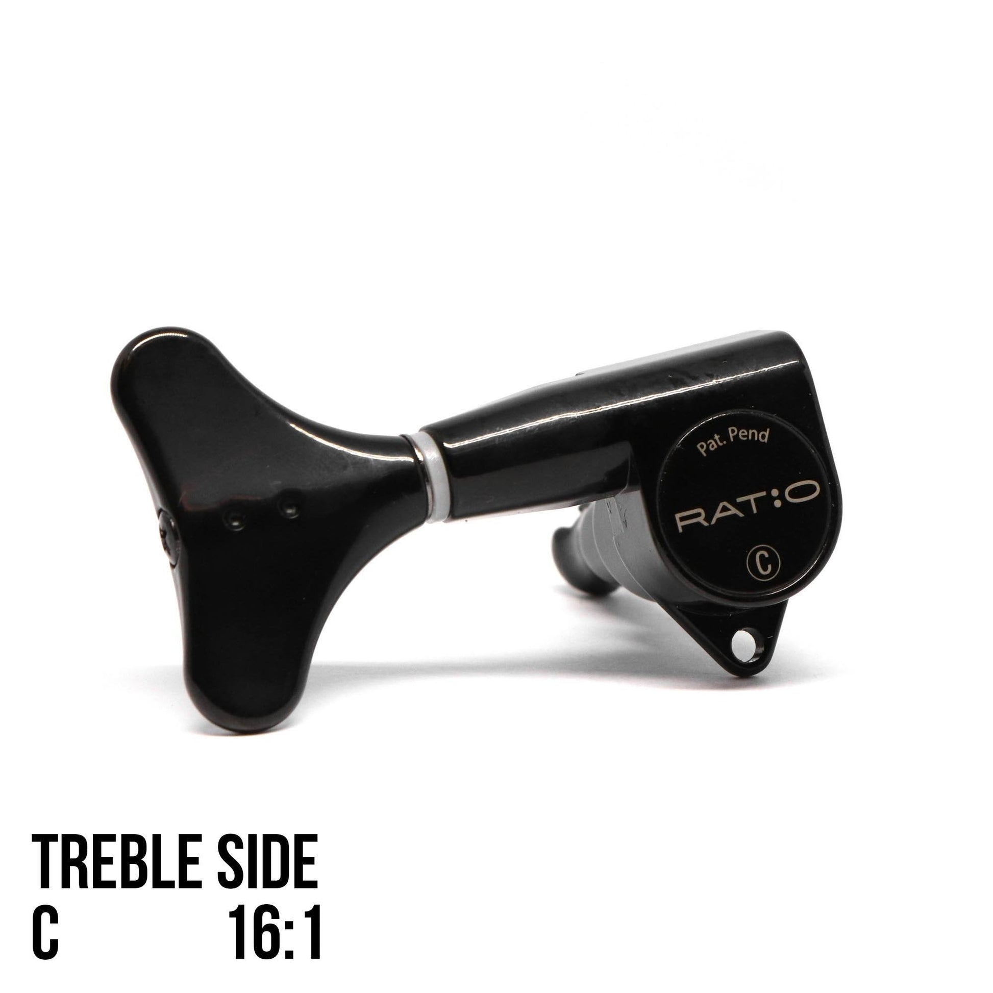 Graphtech Single Ratio Tuner for Bass Modern Style Machine Head - Black - GuitarPusher
