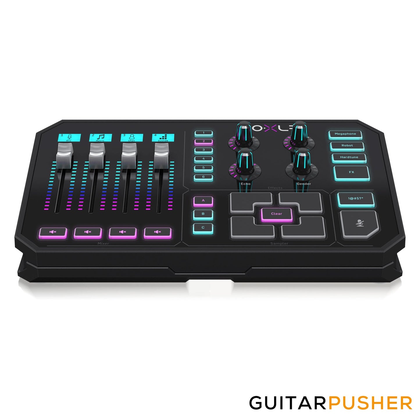 TC Helicon GO XLR Revolutionary Online Broadcaster Platform w/ 4-Channel Mixer, Motorized Faders, Sound Board & Vocal Effects