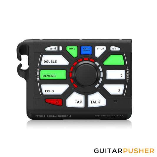 TC Helicon Perform-V Ultimate Mic Stand-Mount Vocal Processor for Quick & Easy Studio-Quality Sound w/ Expandable Effects
