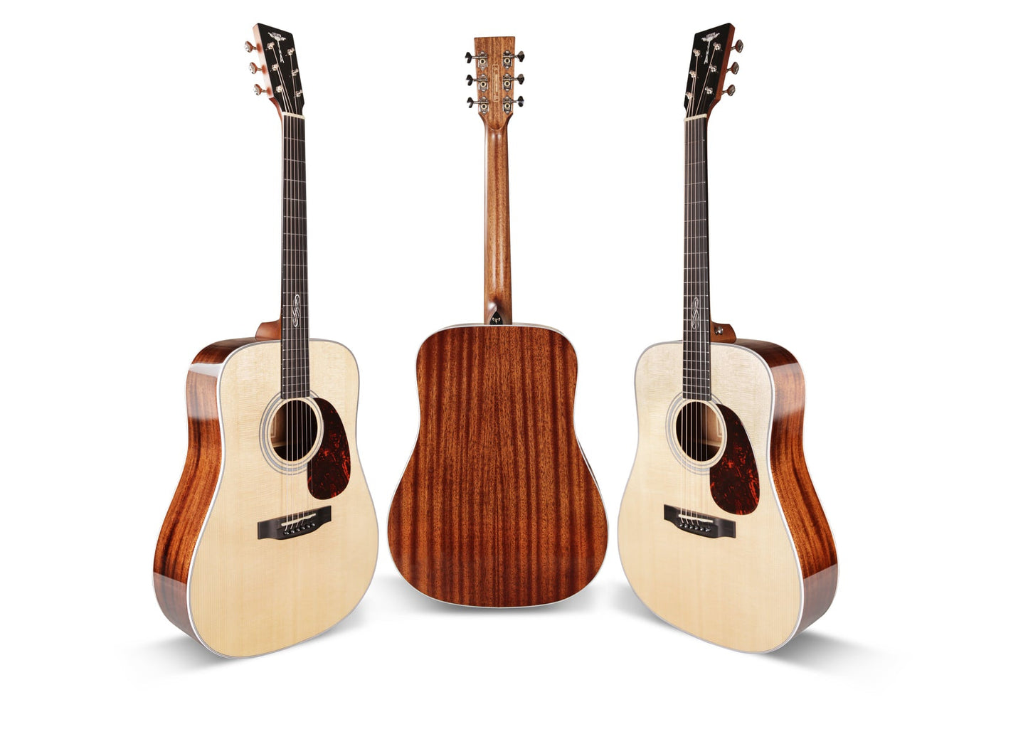 Tyma TD-15E All-Solid Sitka Spruce Top Dreadnought Acoustic-Electric Guitar