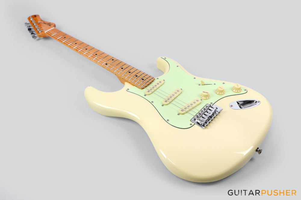Tagima TG-530 S-Style Woodstock Series - Vintage White (Maple Fingerboard/Mint Green Pickguard)