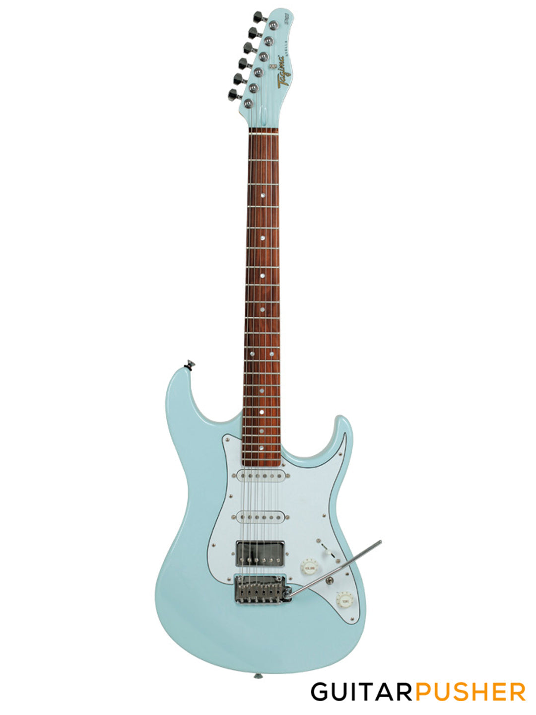 Tagima Brazil Series Stella HSS S Style Electric Guitar (Seafoam Green) Rosewood Fingerboard/White Pickguard