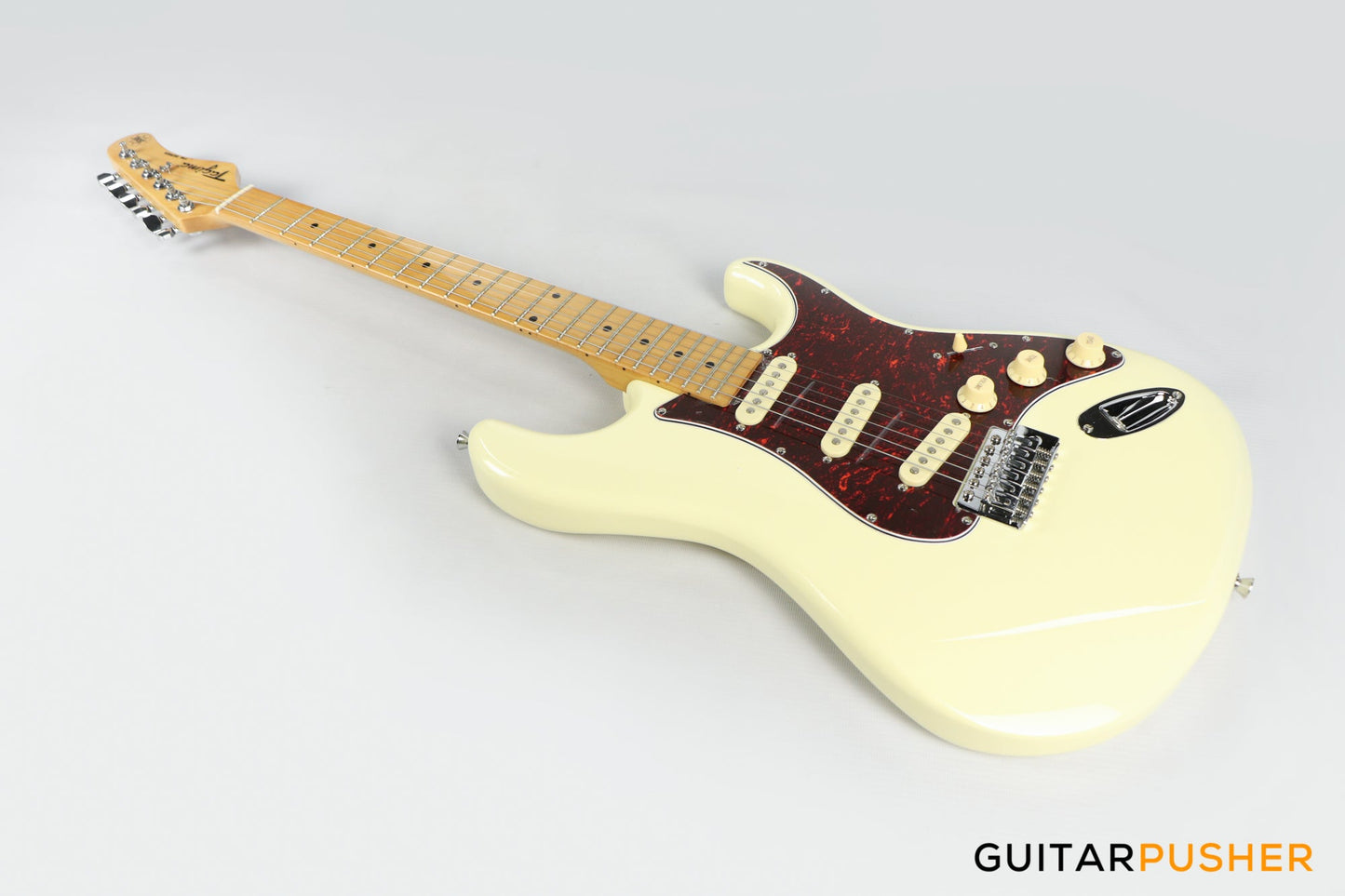 Tagima TG-530 S-Style Woodstock Series - Vintage White (Maple Fingerboard/Tortoise Shell Pickguard)