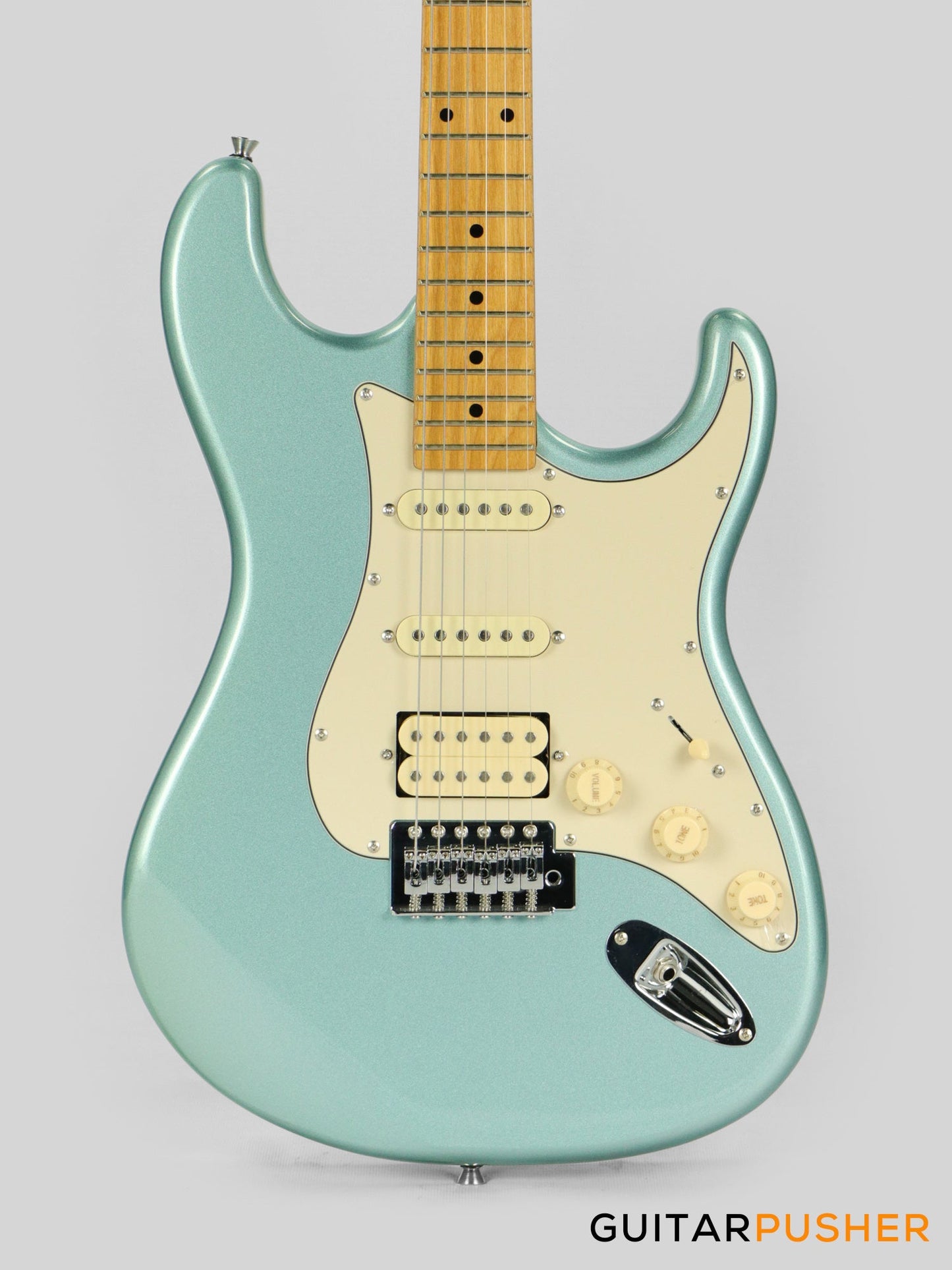 Tagima TG-540 HSS S-Style Woodstock Series - Lake Placid Blue (Maple Fingerboard/Alpine White Pickguard)