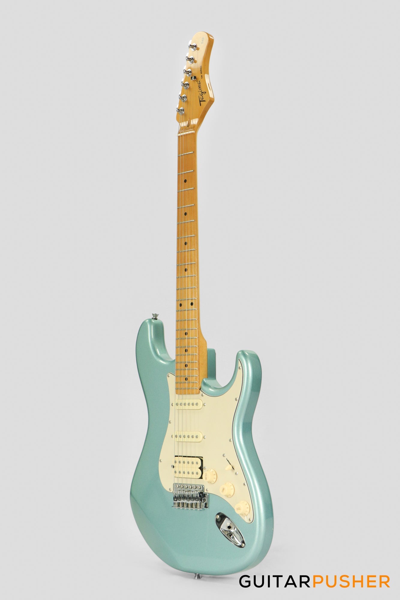 Tagima TG-540 HSS S-Style Woodstock Series - Lake Placid Blue (Maple Fingerboard/Alpine White Pickguard)
