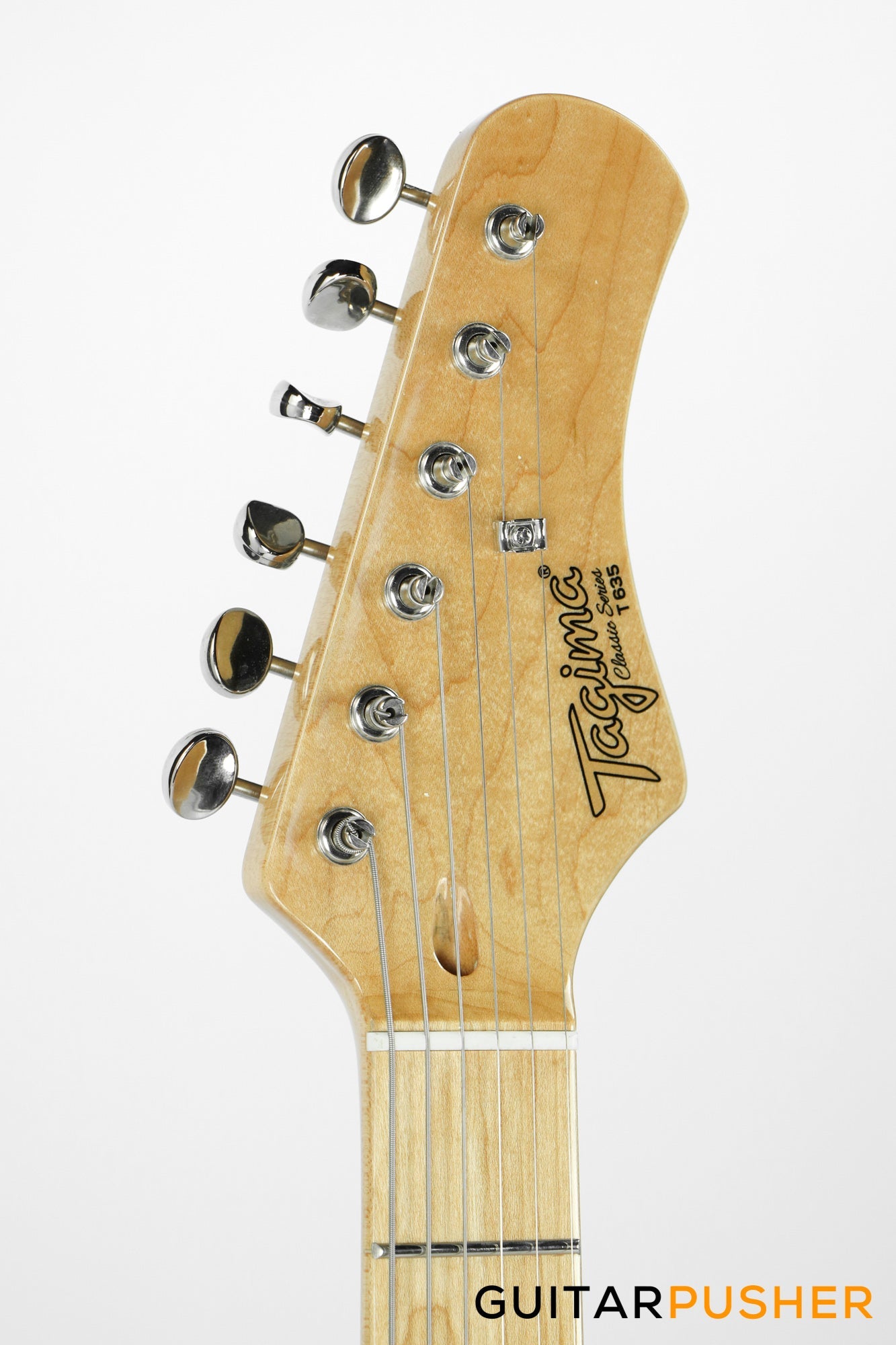 Tagima New T-635 Classic Series S Style Electric Guitar - Black (Maple Fingerboard/Tortoise Shell Pickguard)