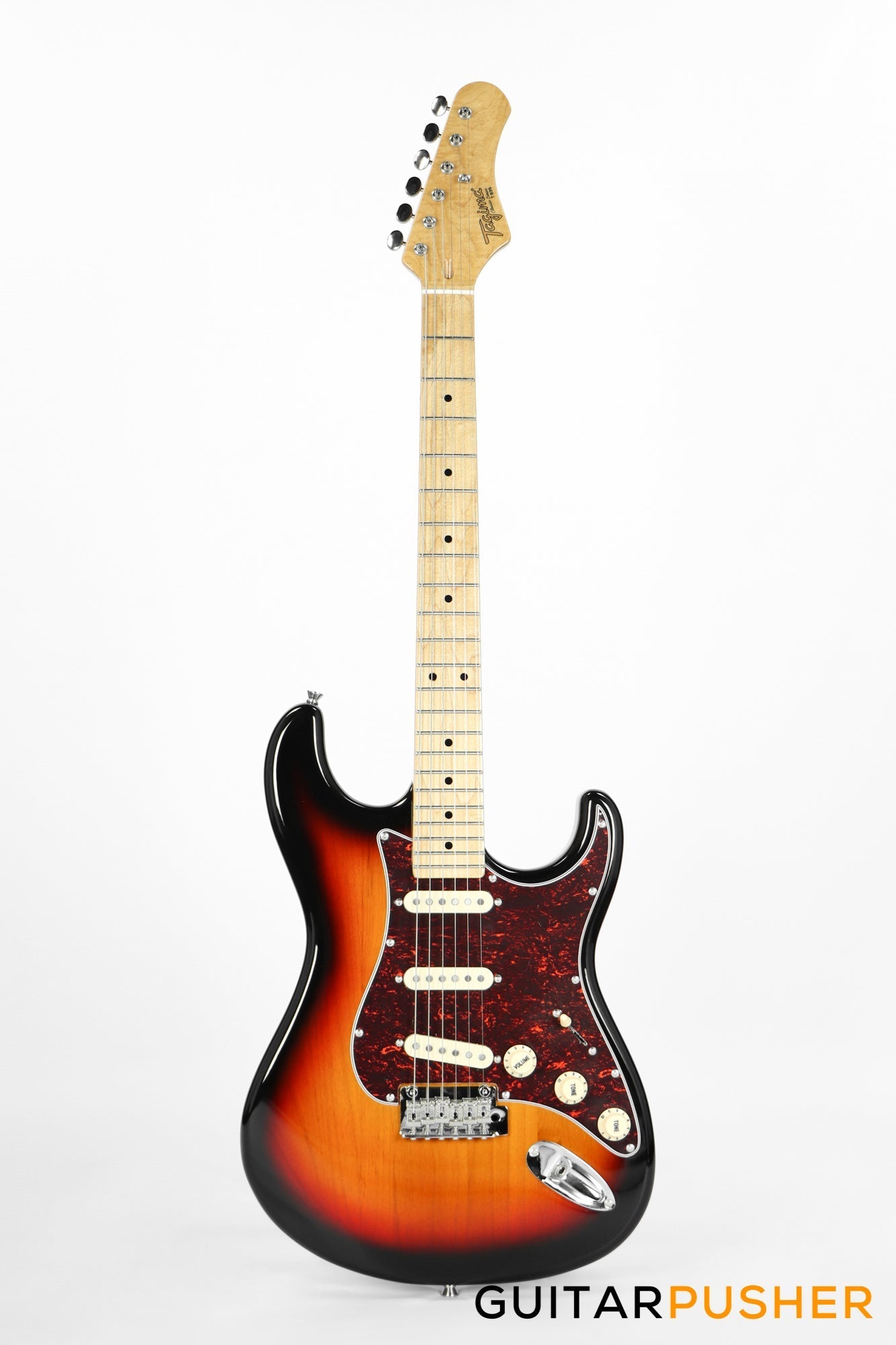 Tagima New T-635 Classic Series S Style Electric Guitar - Sunburst (Maple Fingerboard/Tortoise Shell Pickguard)