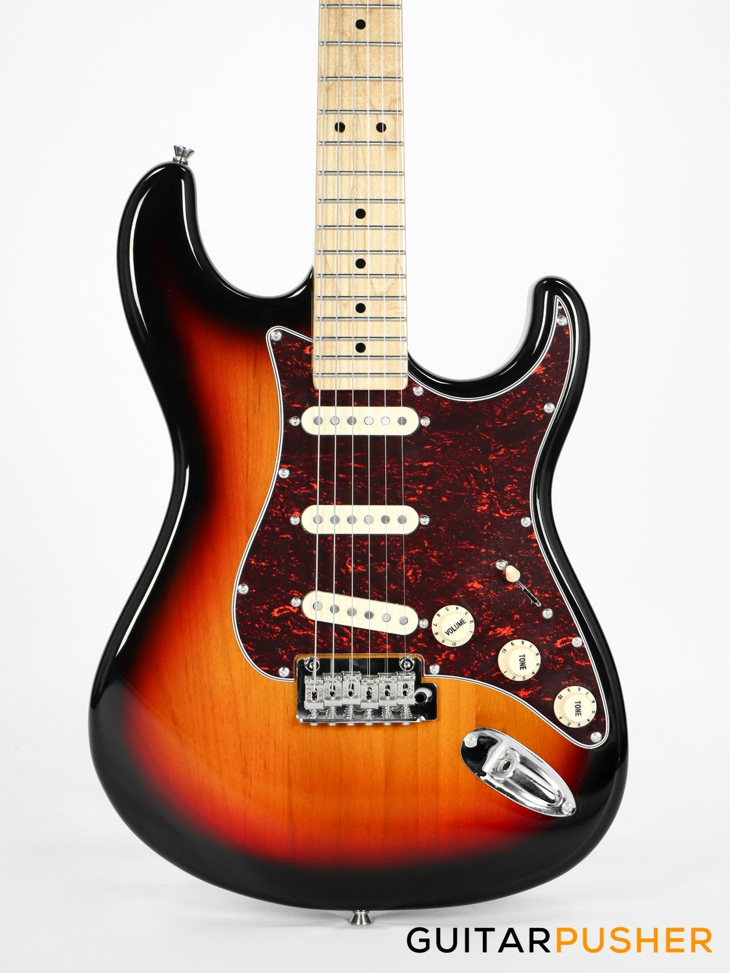 Tagima New T-635 Classic Series S Style Electric Guitar - Sunburst (Maple Fingerboard/Tortoise Shell Pickguard)