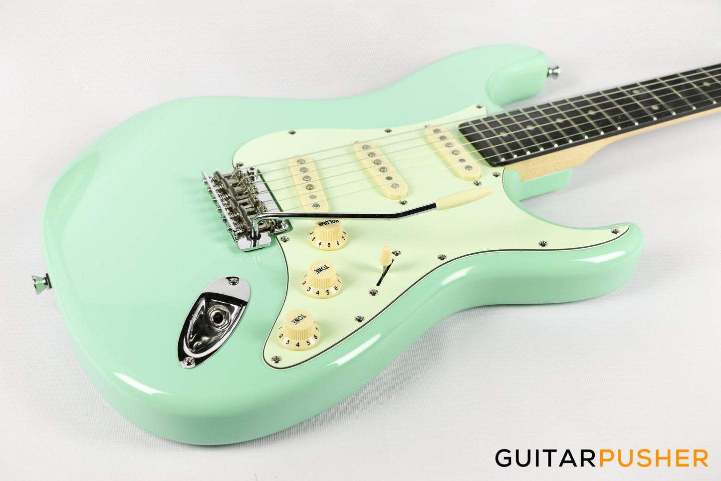 Tagima New T-635 Classic Series S Style Electric Guitar - Surf Green (Rosewood Fingerboard/Mint Green Pickguard)