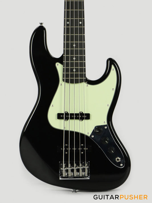 Tagima TW-73 '73 5-String Jazz Bass Black (Rosewood Fretboard /Mint Pickguard)