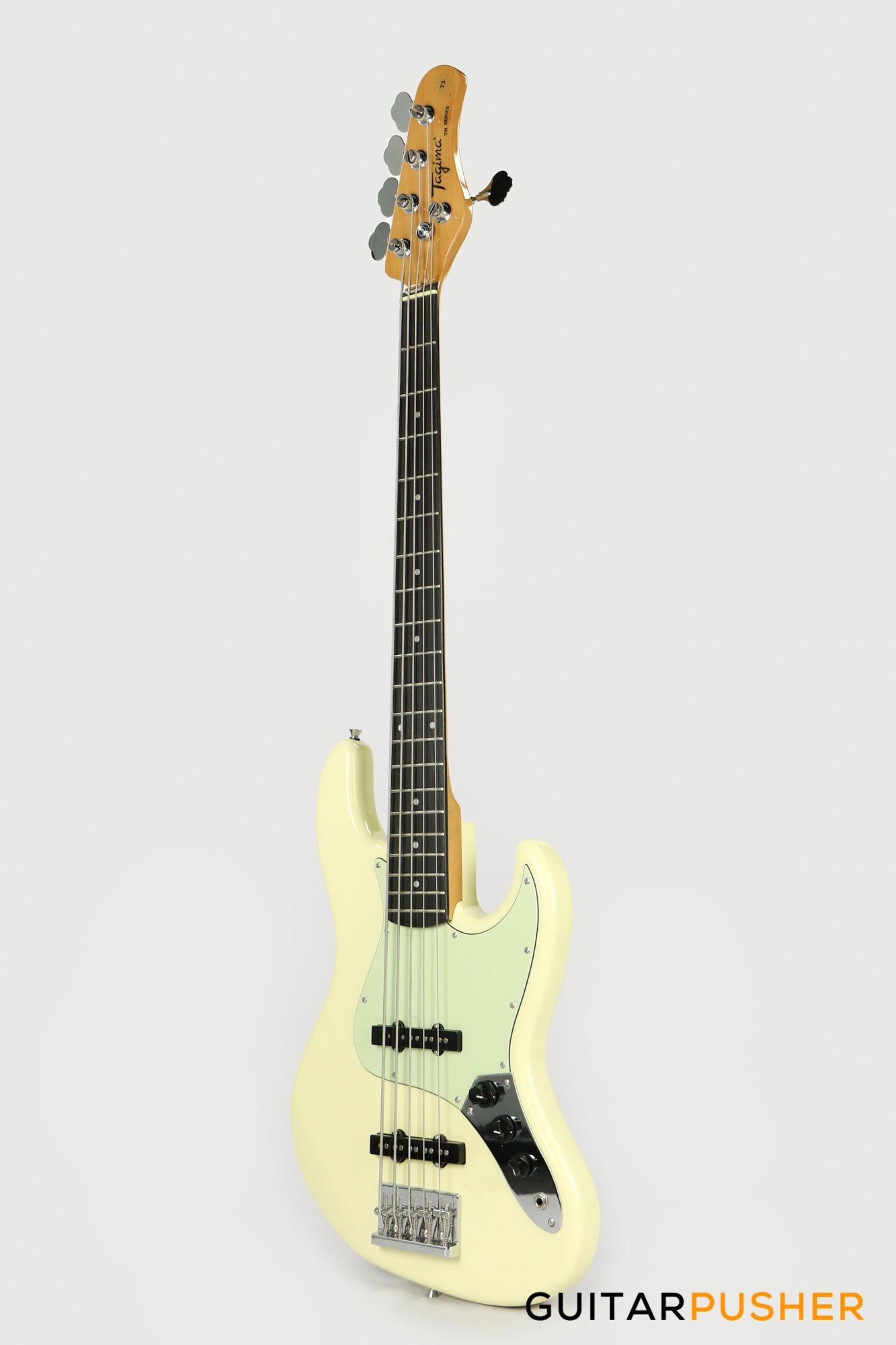 Tagima TW-73 '73 5-String Jazz Bass Vintage White (Rosewood/Mint)