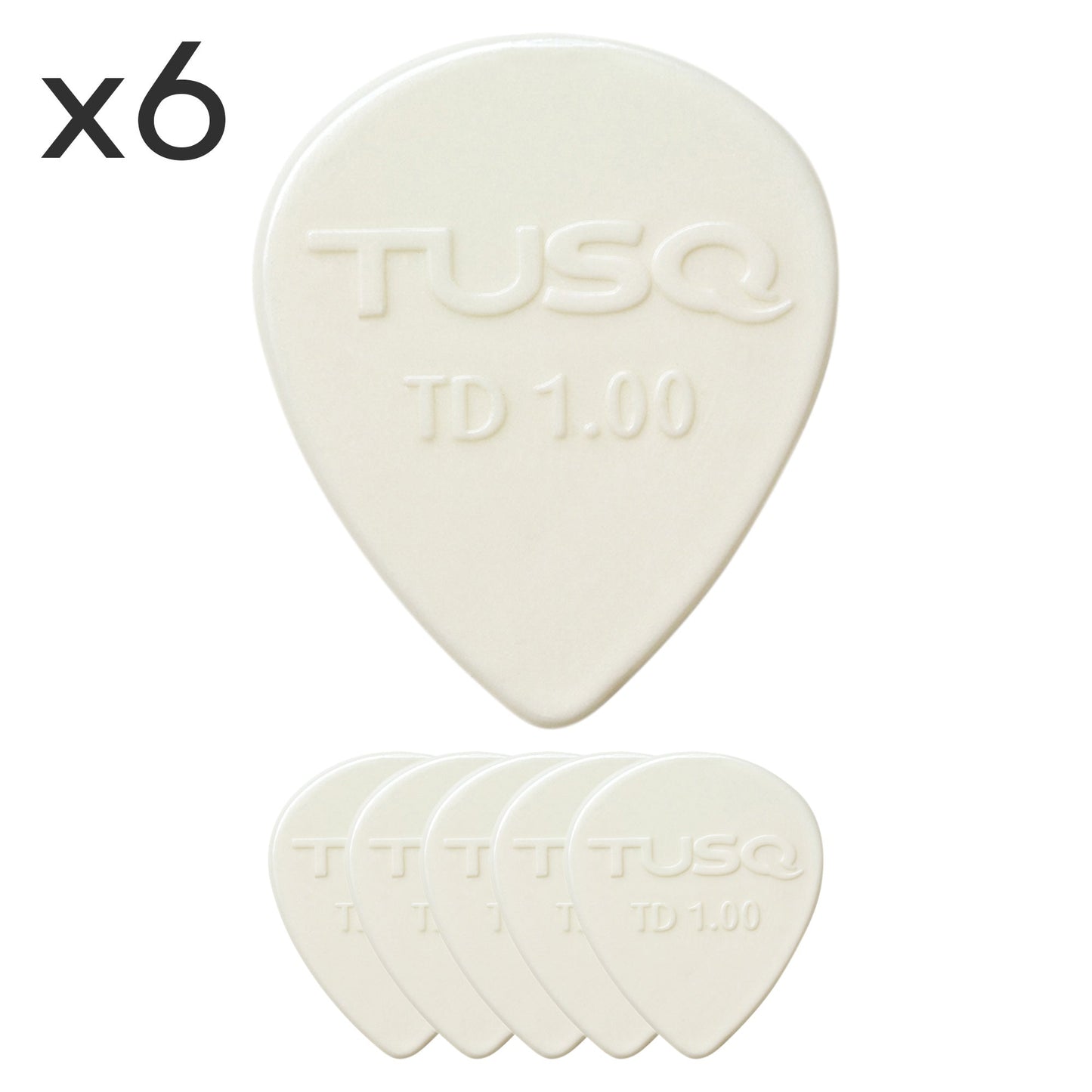 Graphtech TUSQ Tear Drop Pick 6 Pack