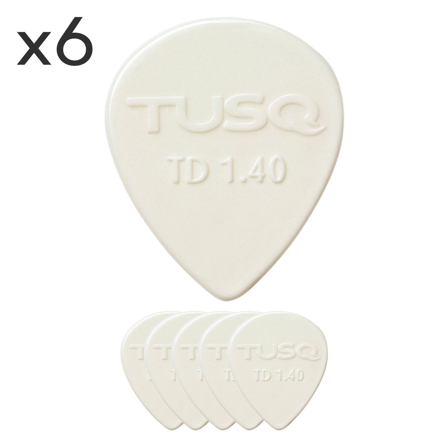 Graphtech TUSQ Tear Drop Pick 6 Pack