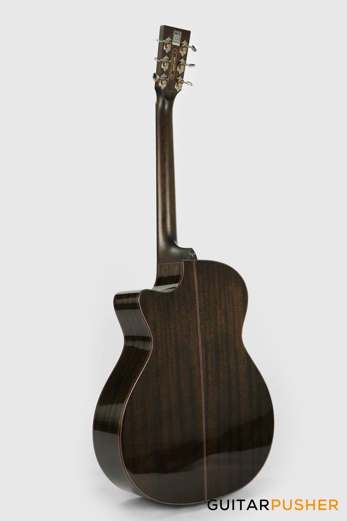 Tyma G-10 BKSE Solid Top Auditorium Acoustic-Electric Guitar with T-200 preamp