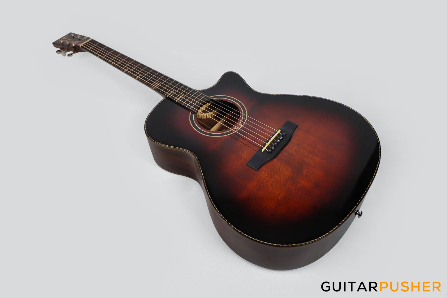 Tyma G-20 Solid Top Auditorium Acoustic-Electric Guitar Spruce/Rosewood - Brown Sunburst