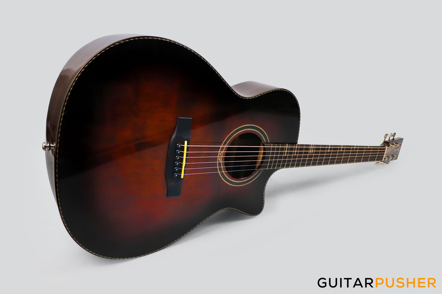 Tyma G-20 Solid Top Auditorium Acoustic-Electric Guitar Spruce/Rosewood - Brown Sunburst