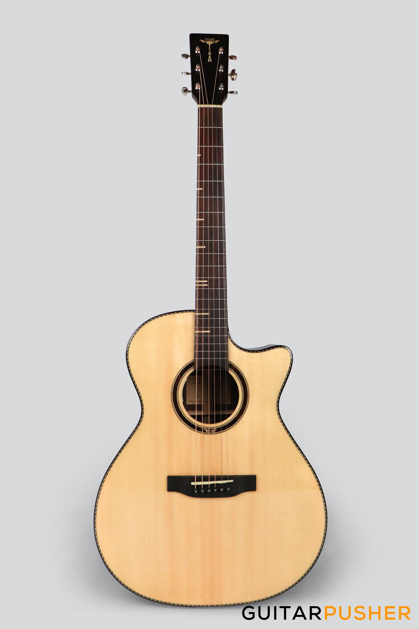 Tyma G-20 Solid Top Auditorium Acoustic-Electric Guitar Spruce/Rosewood - Natural