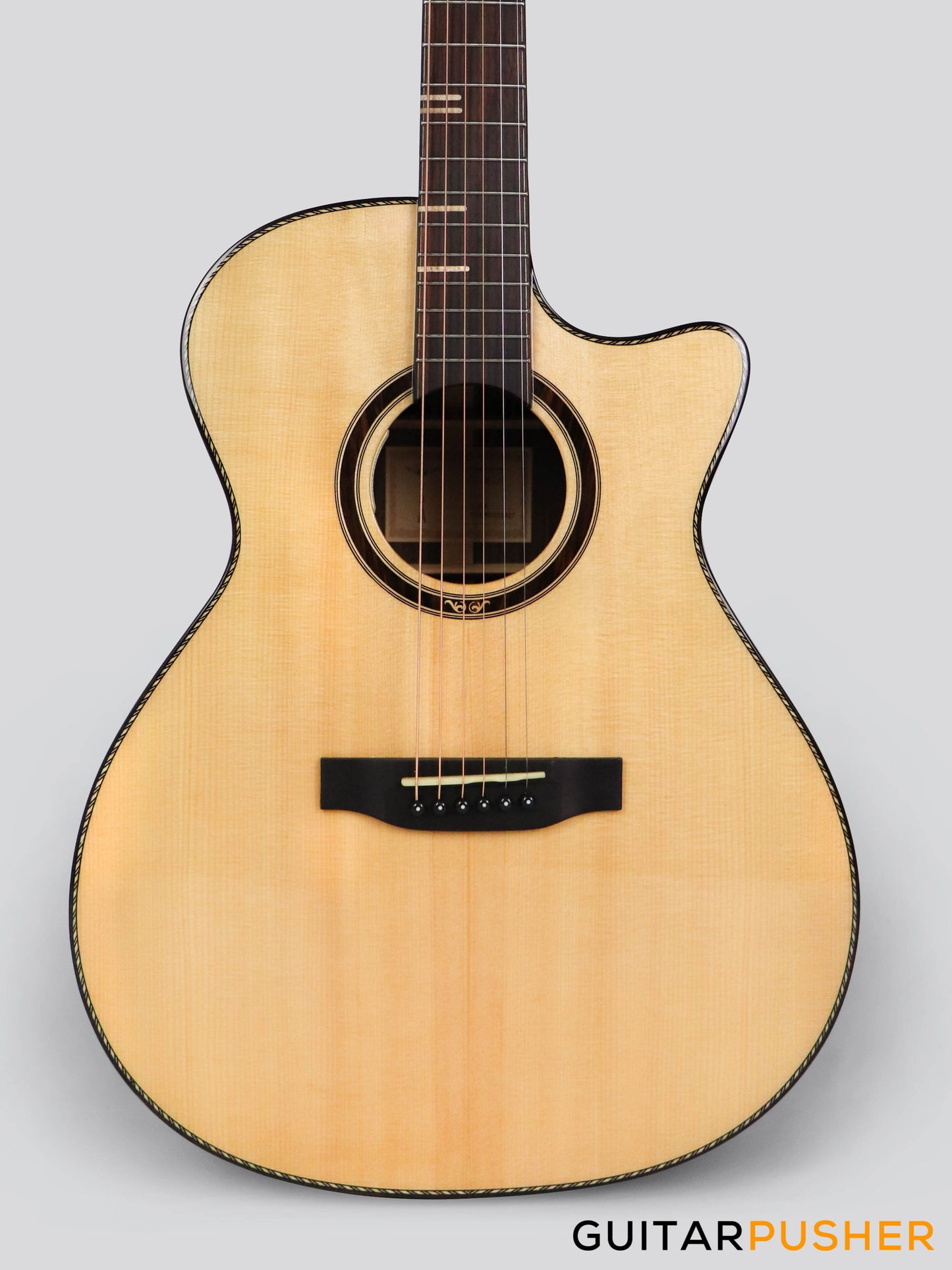 Tyma G-20 Solid Top Auditorium Acoustic-Electric Guitar Spruce/Rosewood - Natural