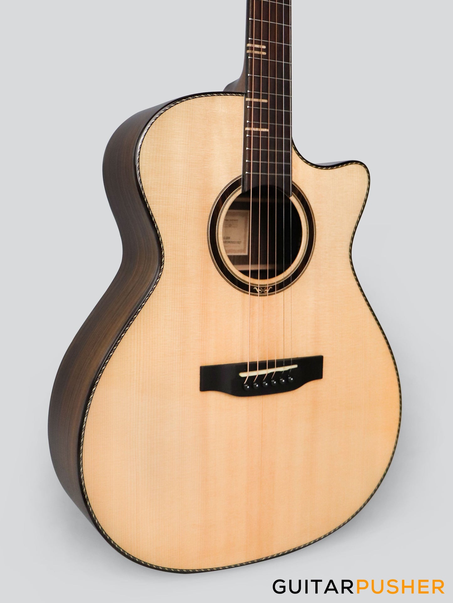 Tyma G-20 Solid Top Auditorium Acoustic-Electric Guitar Spruce/Rosewood - Natural