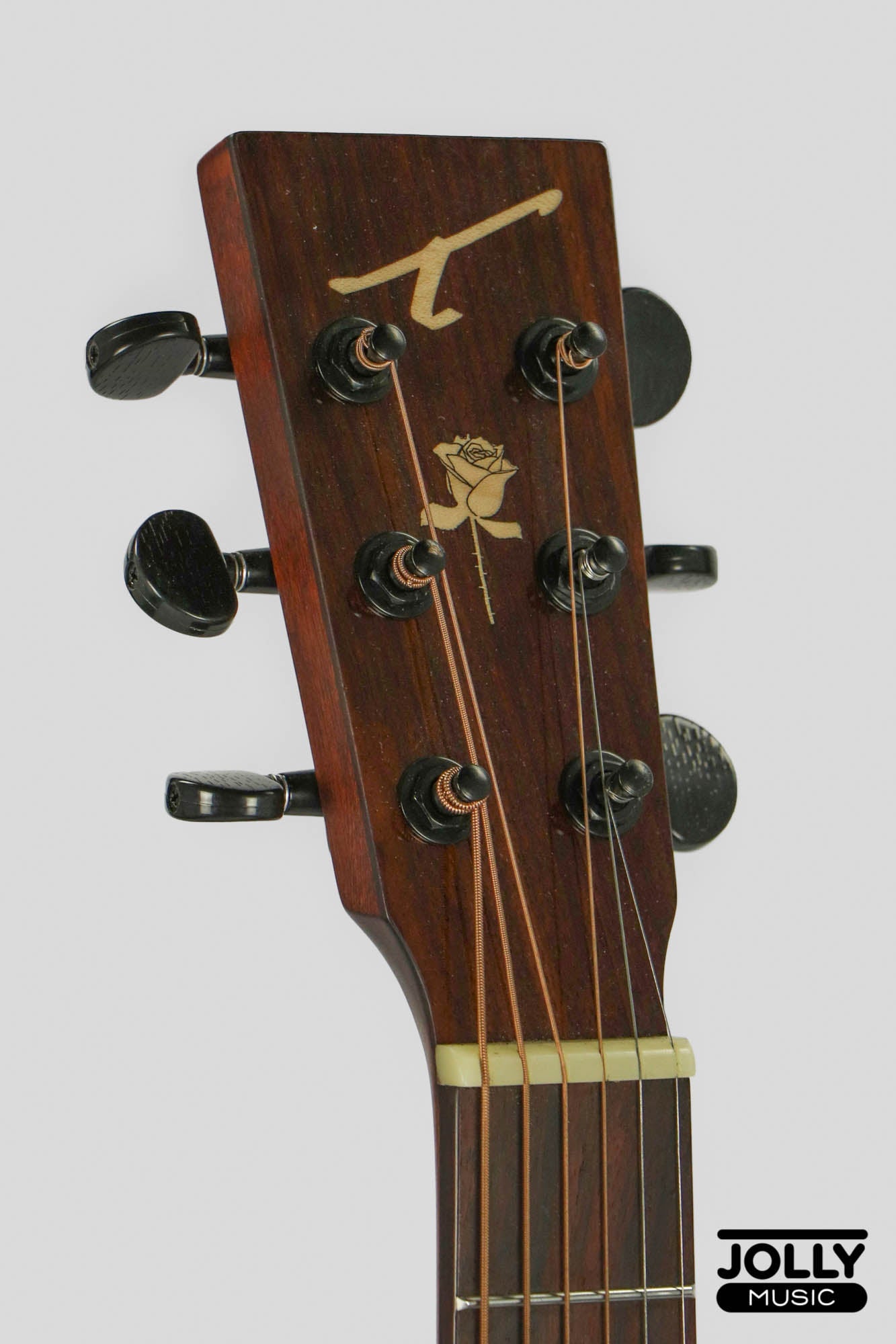 Tyma HB-400E Solid Spruce Top Indian Rosewood 3/4 Dreadnought Acoustic-Electric Guitar