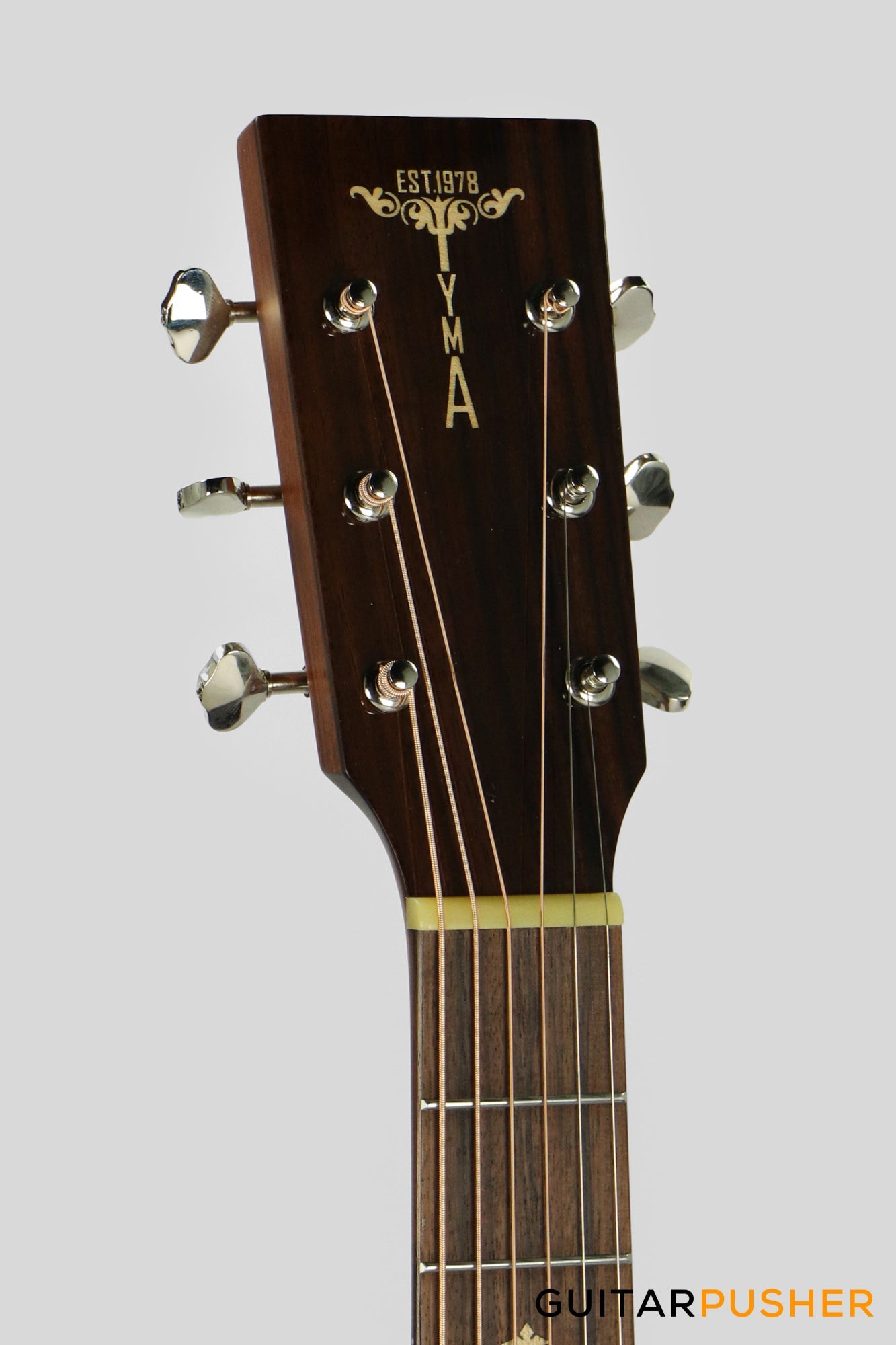 Tyma M-20SE Solid Spruce Top Indian Rosewood Mini Jumbo Acoustic-Electric Guitar with Tyma T-200 pickups
