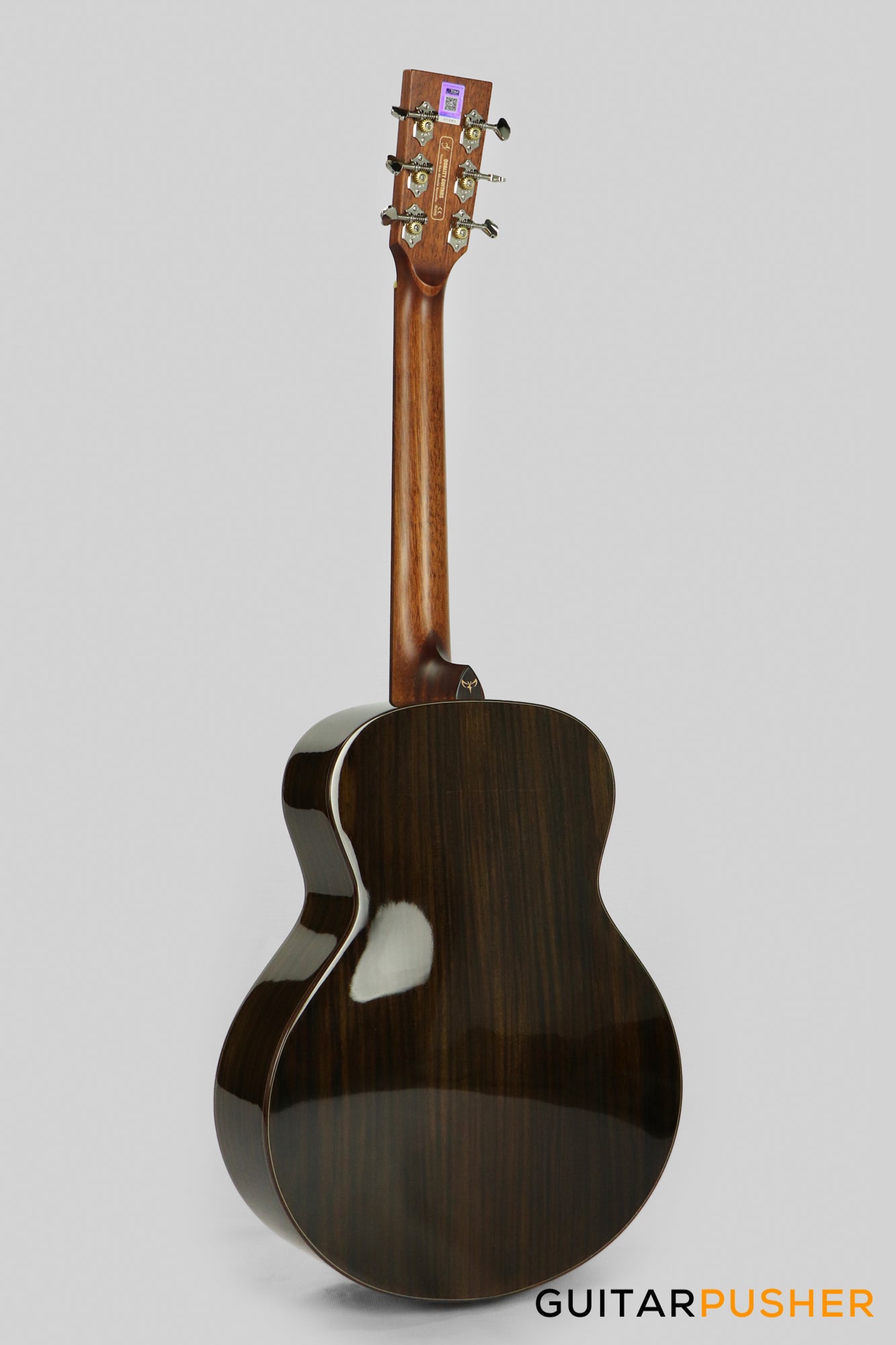Tyma M-20SE Solid Spruce Top Indian Rosewood Mini Jumbo Acoustic-Electric Guitar with Tyma T-200 pickups