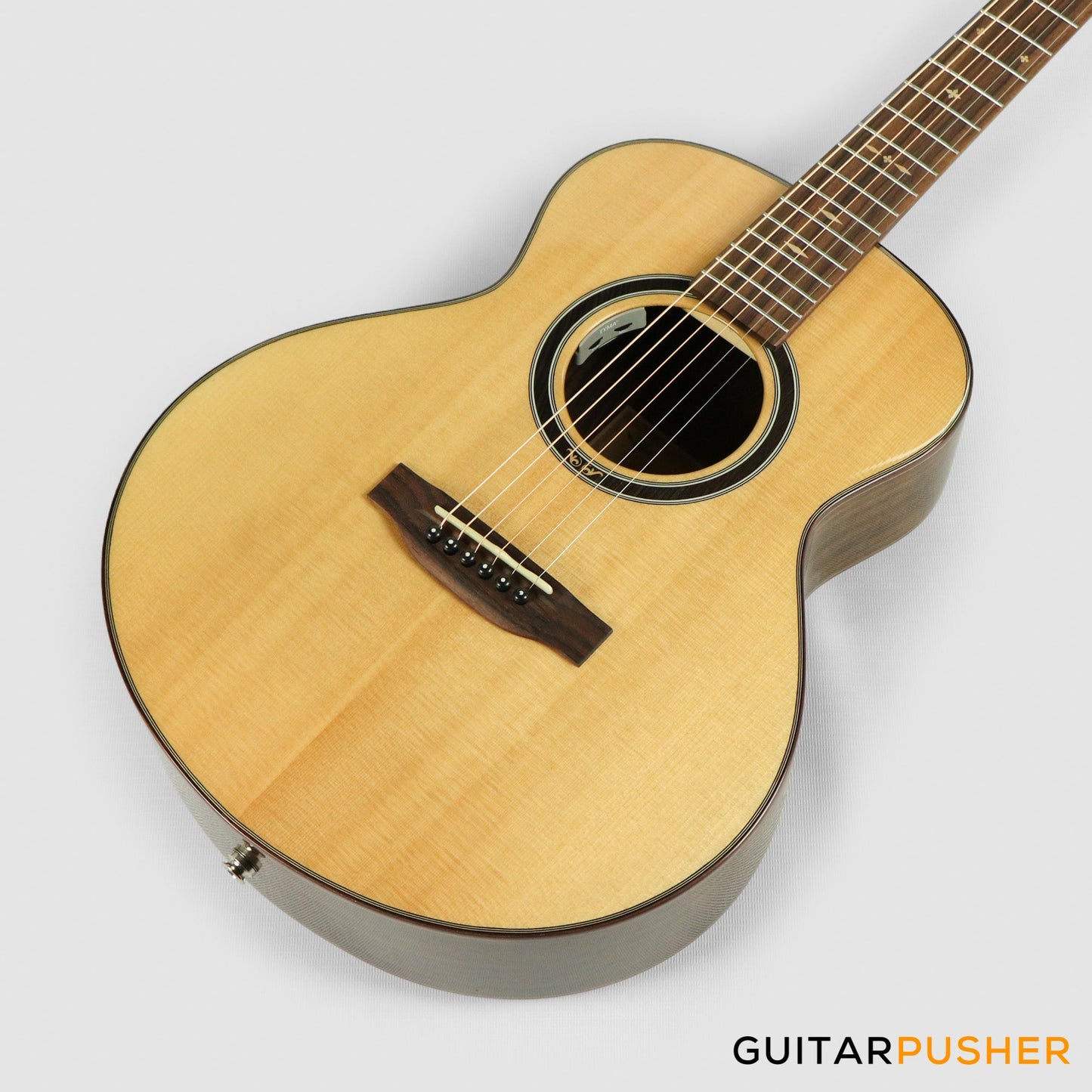 Tyma M-20SE Solid Spruce Top Indian Rosewood Mini Jumbo Acoustic-Electric Guitar with Tyma T-200 pickups