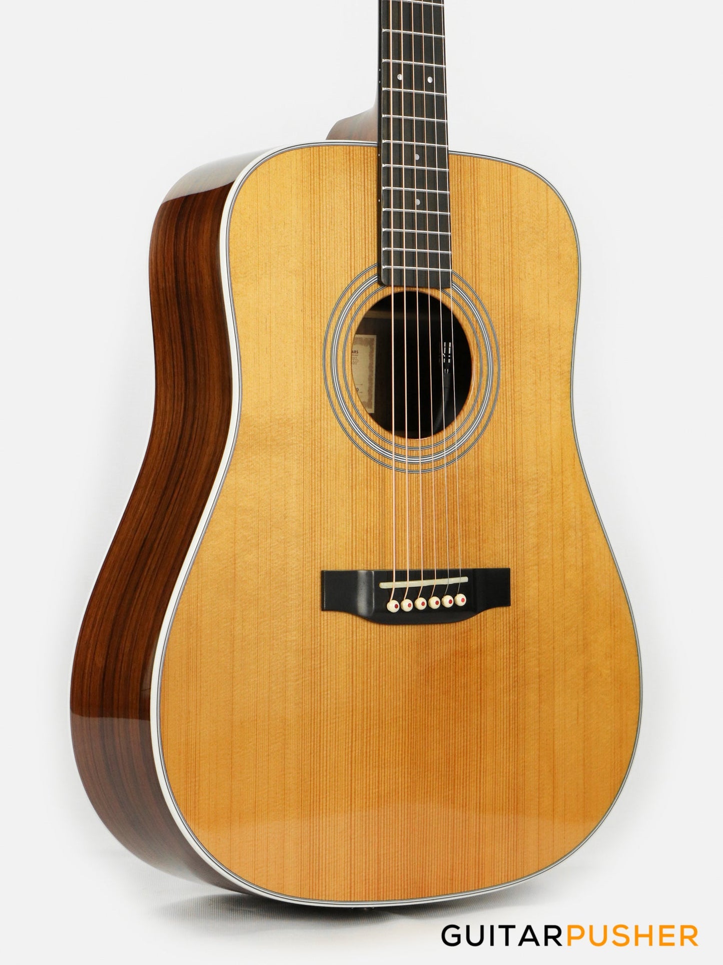 Tyma TD-28E All-Solid Wood Sitka Spruce Top Indian Rosewood Dreadnought Acoustic-Electric Guitar with Fishman Ellipse Matrix Blend Dual Pickups