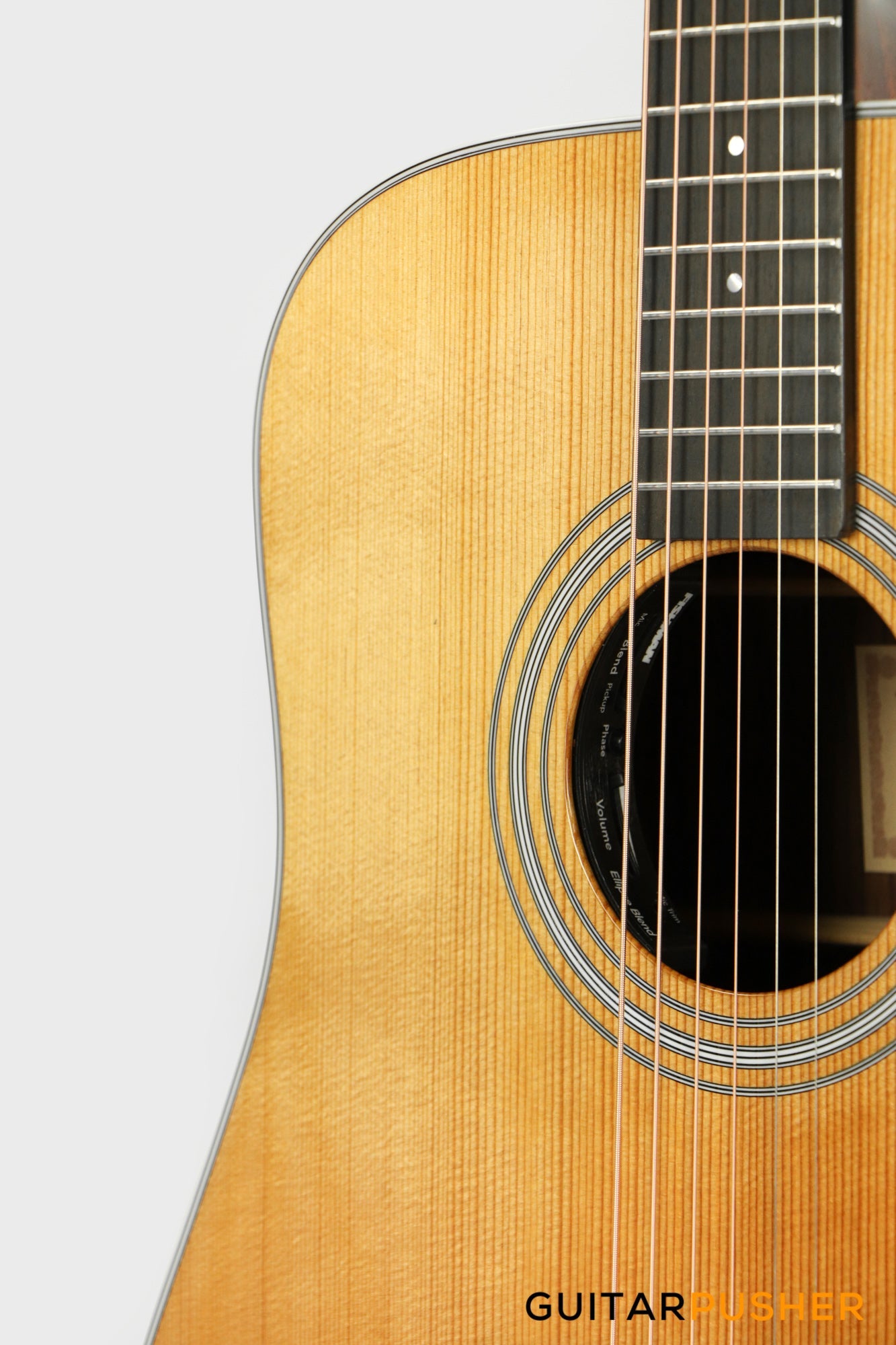 Tyma TD-28E All-Solid Wood Sitka Spruce Top Indian Rosewood Dreadnought Acoustic-Electric Guitar with Fishman Ellipse Matrix Blend Dual Pickups