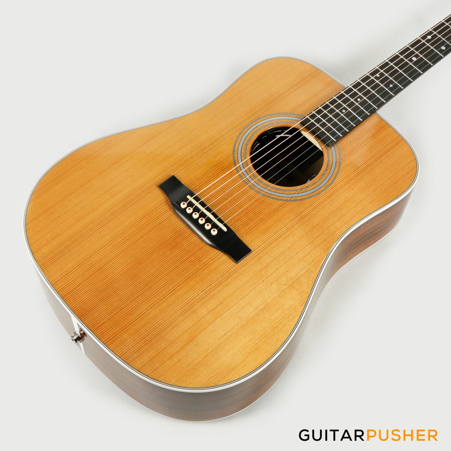 Tyma TD-28E All-Solid Wood Sitka Spruce Top Indian Rosewood Dreadnought Acoustic-Electric Guitar with Fishman Ellipse Matrix Blend Dual Pickups