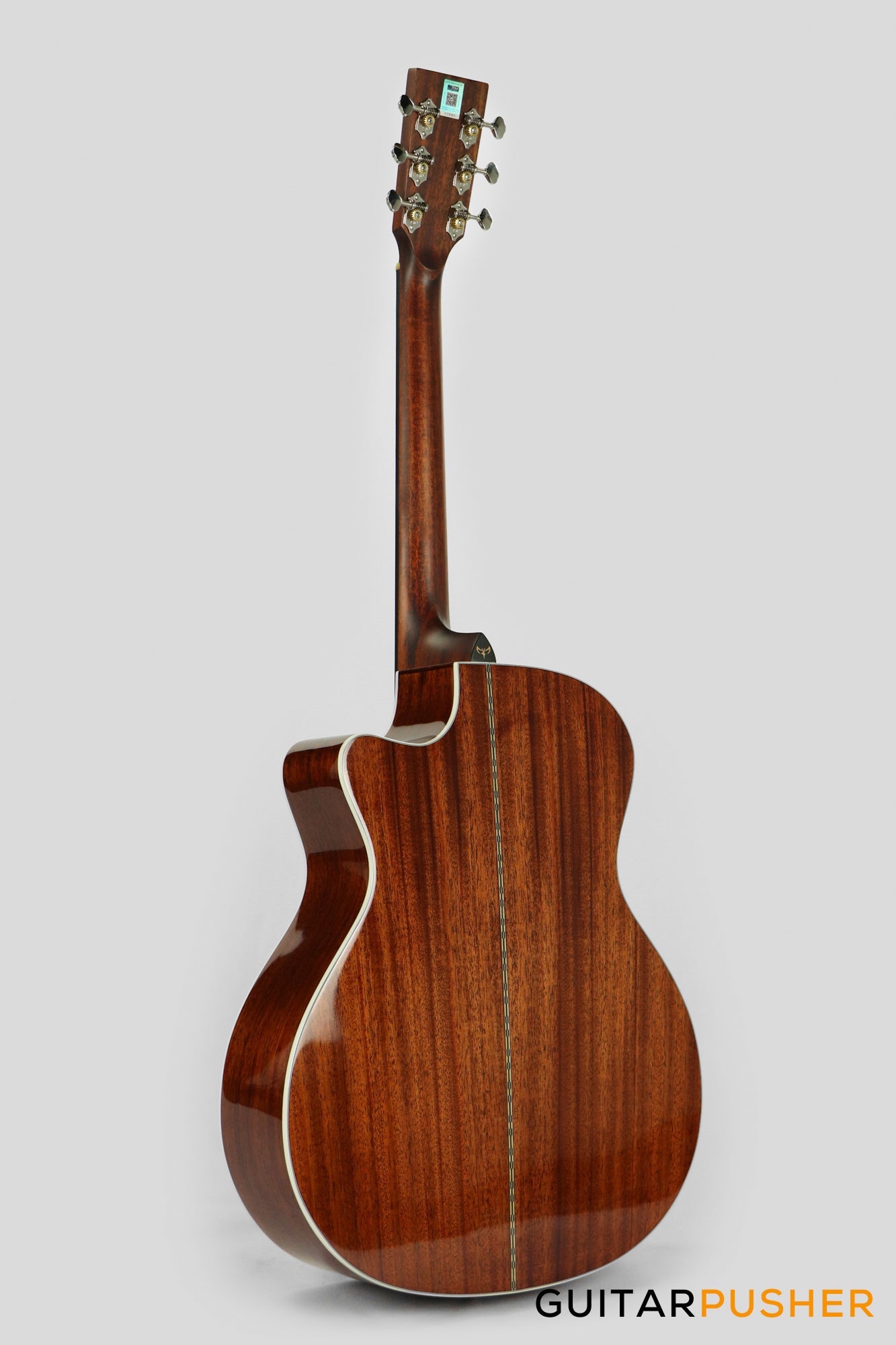 Tyma TG-15E All-Solid Sitka Spruce Top Grand Auditorium Acoustic-Electric Guitar w/ hard case