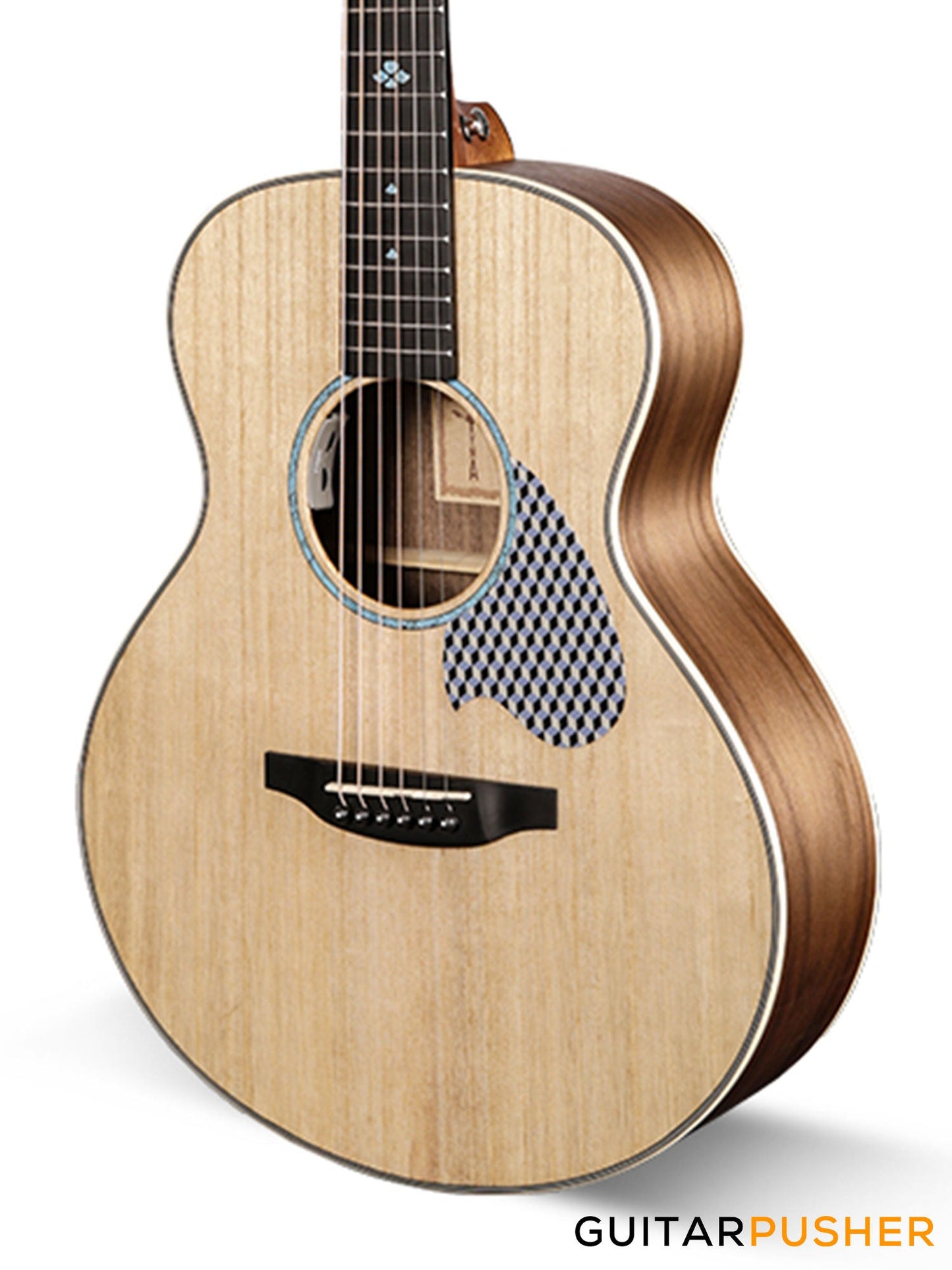 Tyma TS-5PE Paulownia Top Sapele Travel Size Acoustic-Electric Guitar with OS1 Pickup