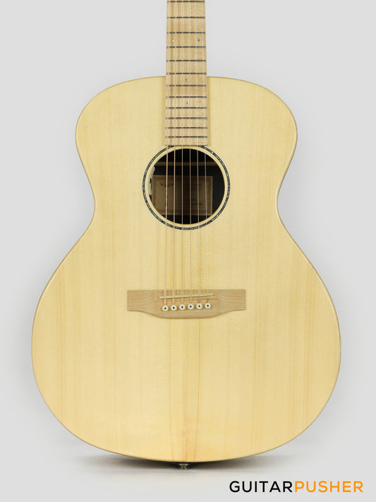 Tyma V-2FME Solid Top Acoustic Guitar Spruce/Maple with Pickup