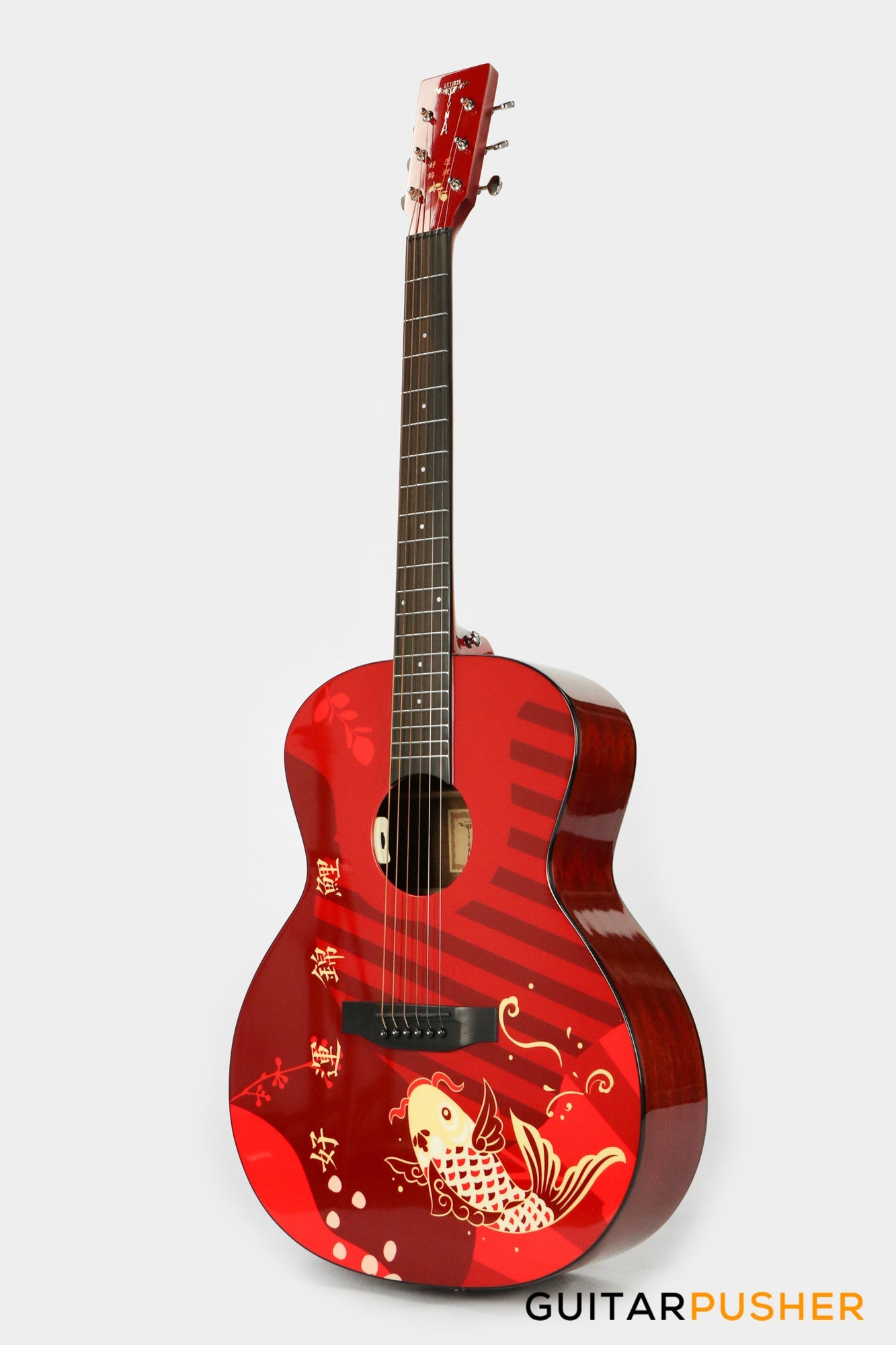 Tyma V-3 Koi Solid Top Auditorium Acoustic Guitar