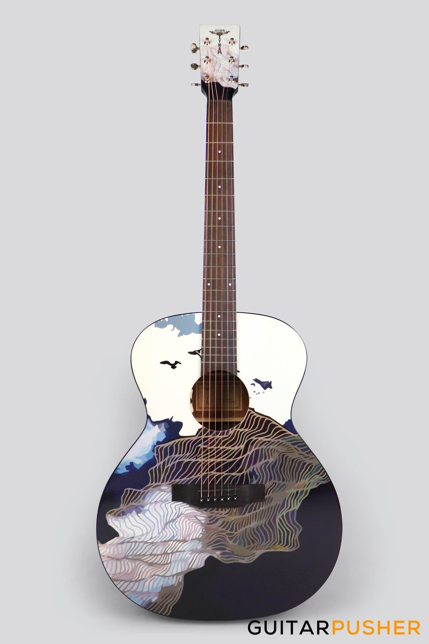 Tyma V-3 Ukiyoe Solid Top Auditorium Acoustic Guitar