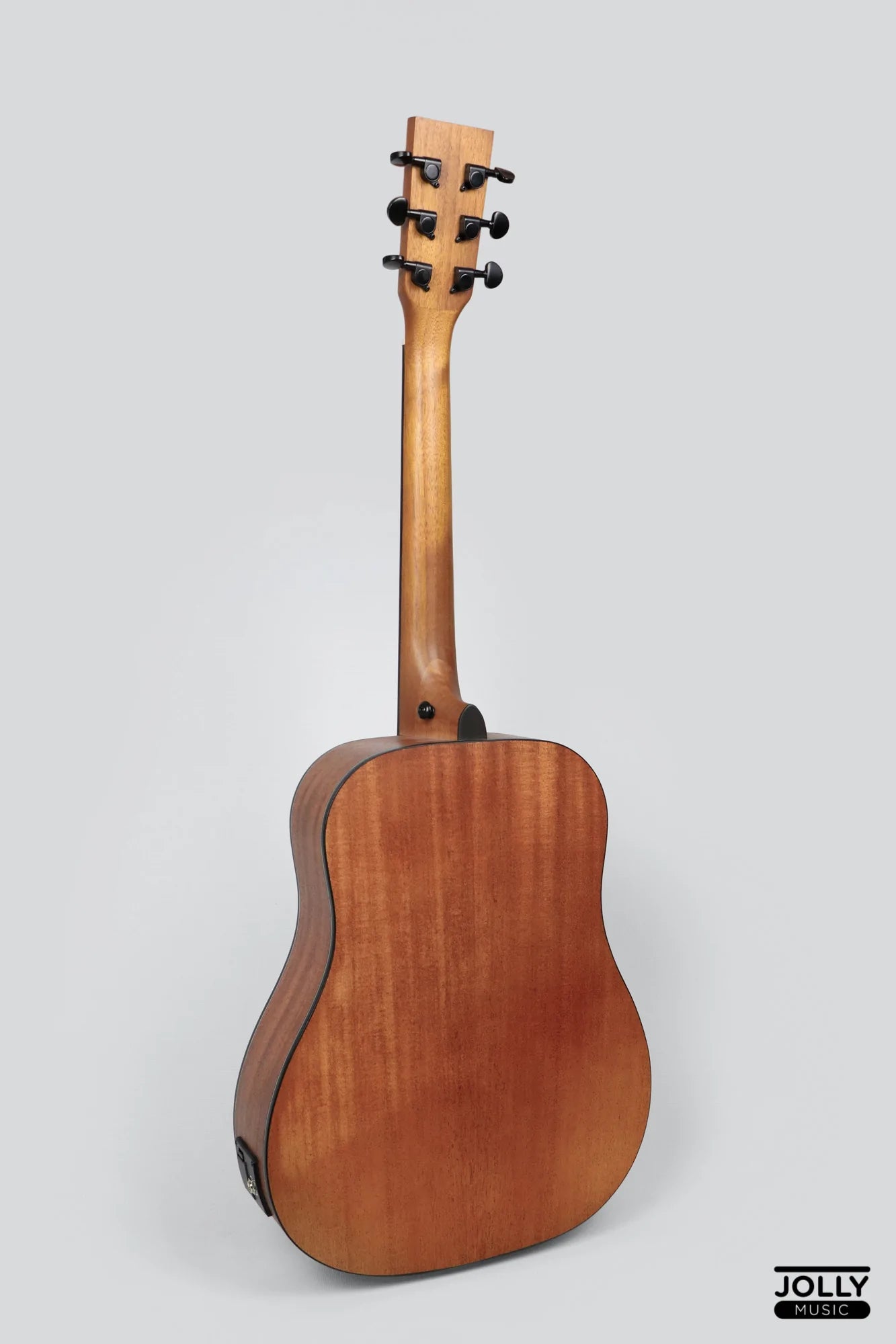 JCraft Troubadour Taka Mini EQ Little Dread All-Mahogany 36" Acoustic Guitar with Pickups and bag