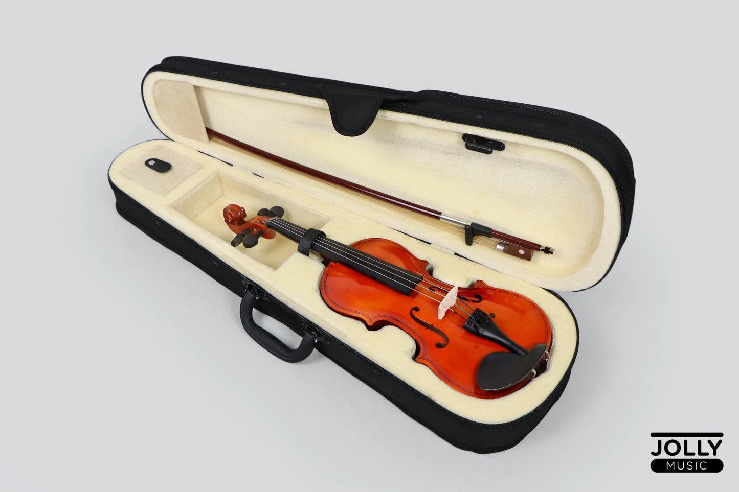 Deviser V10 Violin with case, bow and rosin (Natural) 1/2 Size