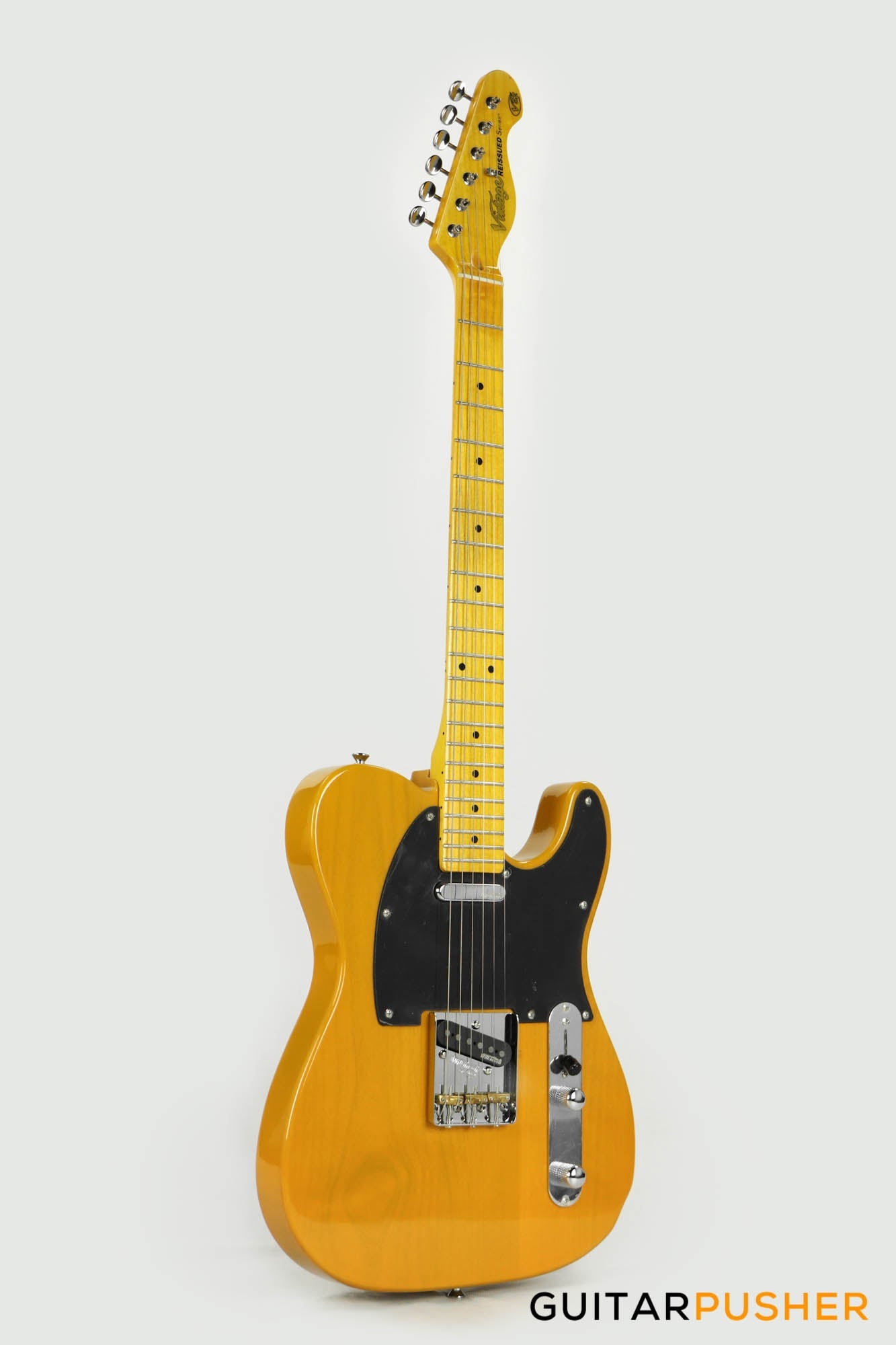 Vintage V52 T-Style Reissue Electric Guitar - Butterscotch