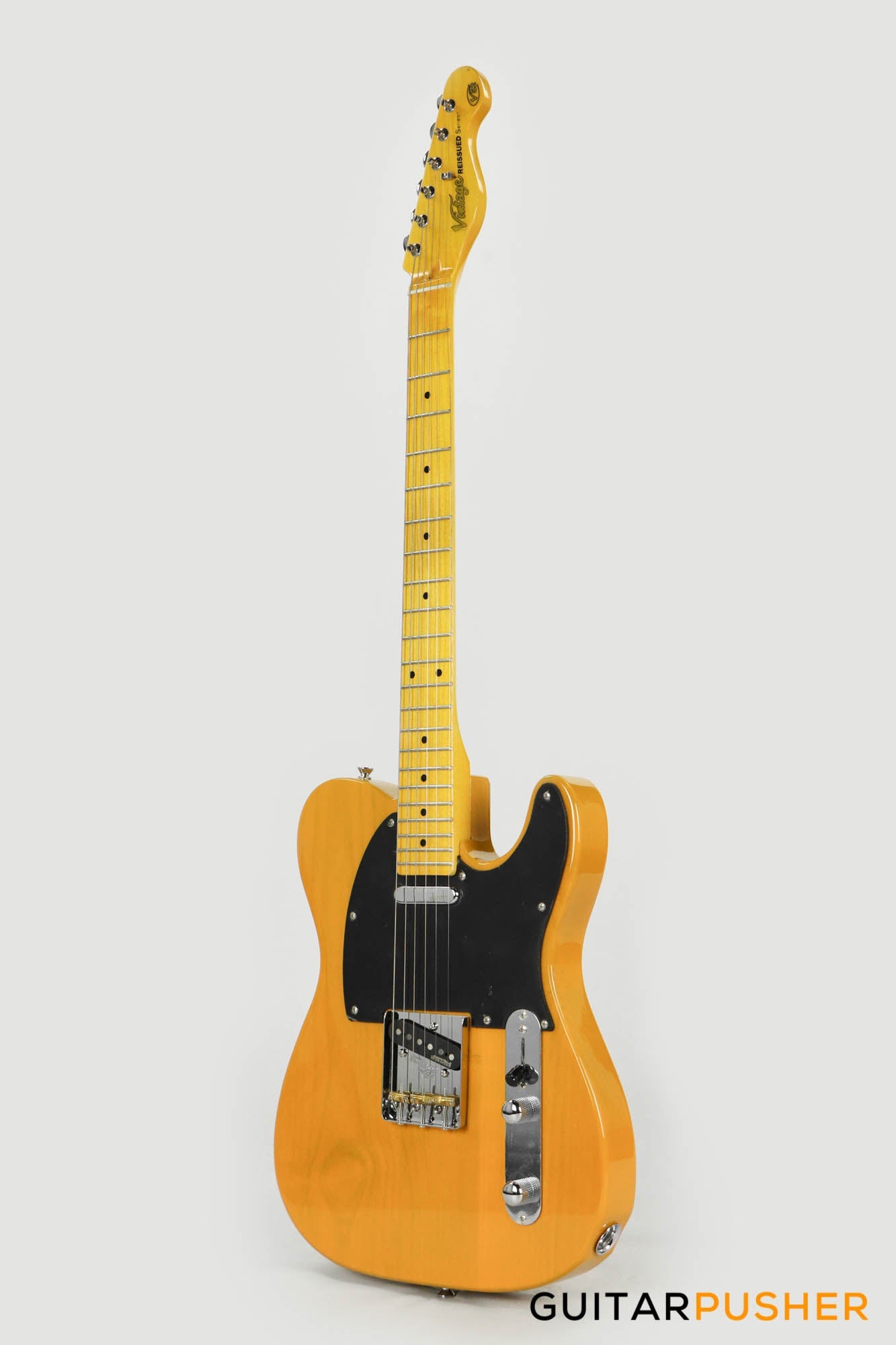 Vintage V52 T-Style Reissue Electric Guitar - Butterscotch