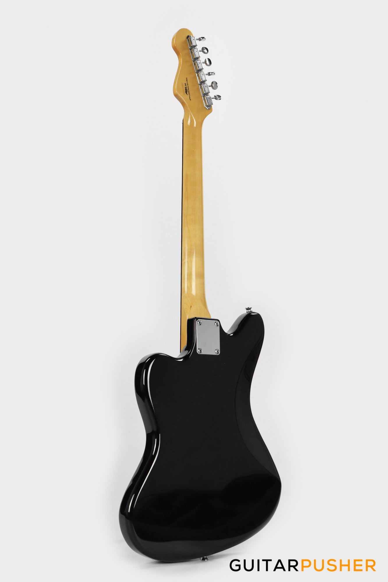 Vintage V65V Reissue Offset Electric Guitar - Gloss Black