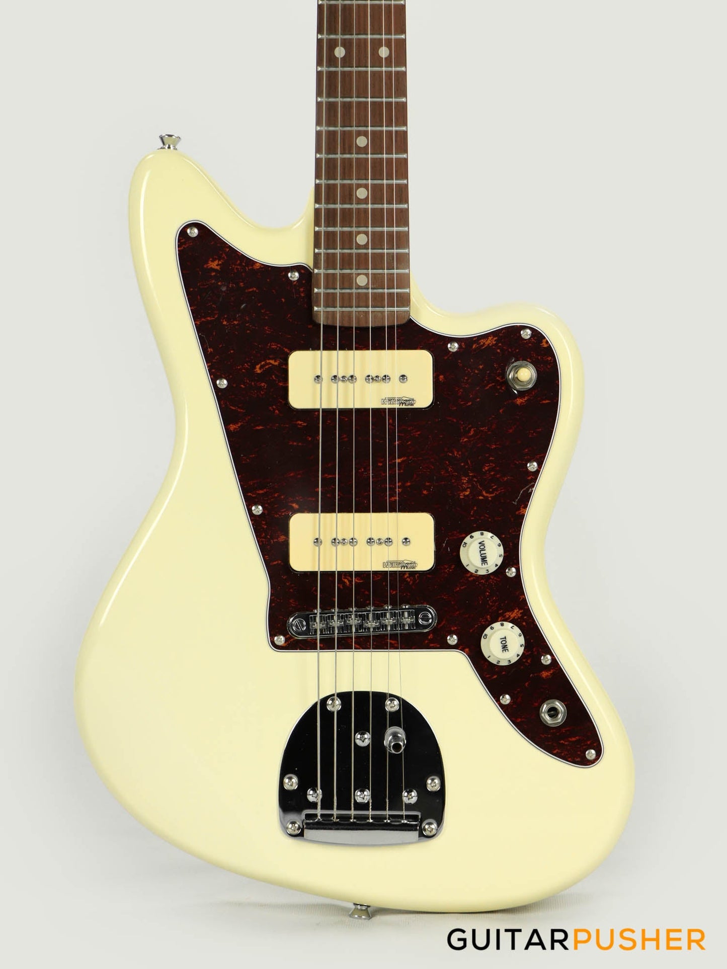 Vintage V65V Reissue Offset Electric Guitar - Vintage White